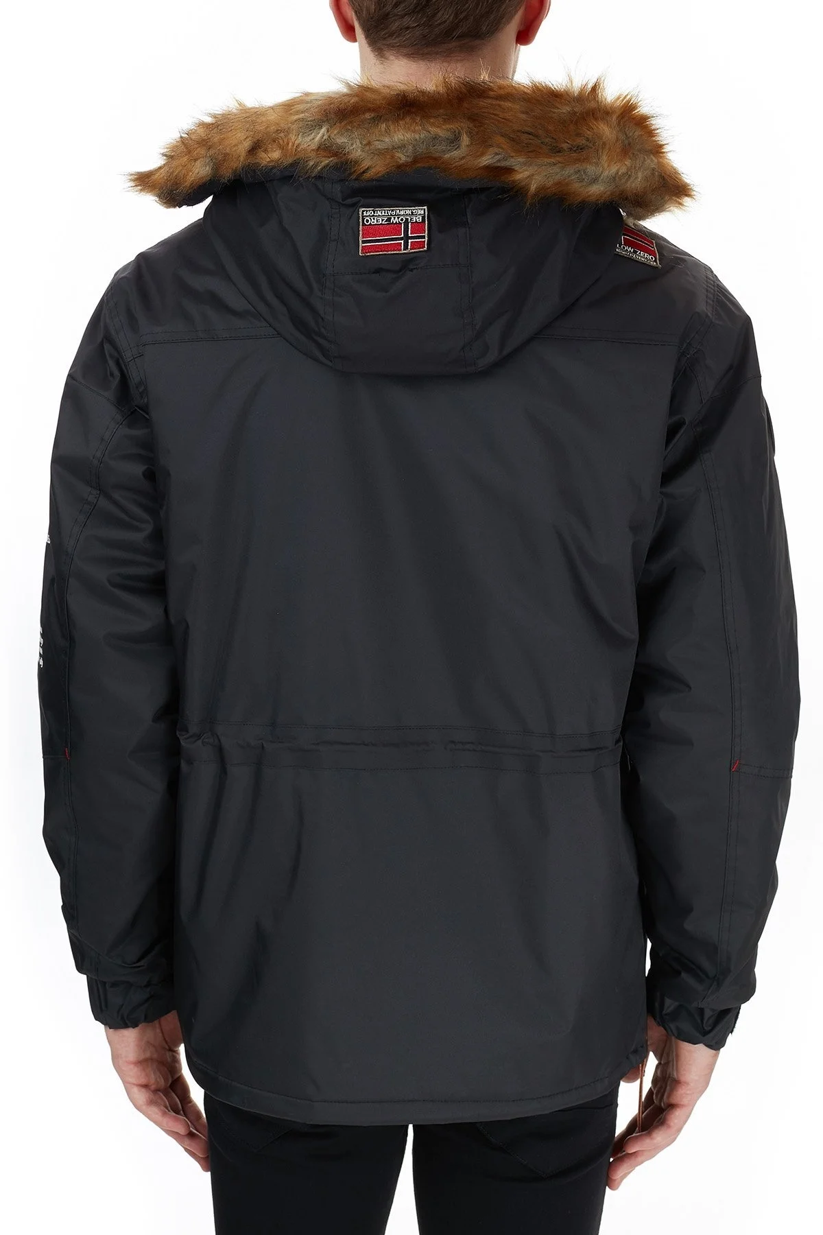 Norway Geographical Kapüşonlu Outdoor Erkek Parka BARMAN SİYAH - 5