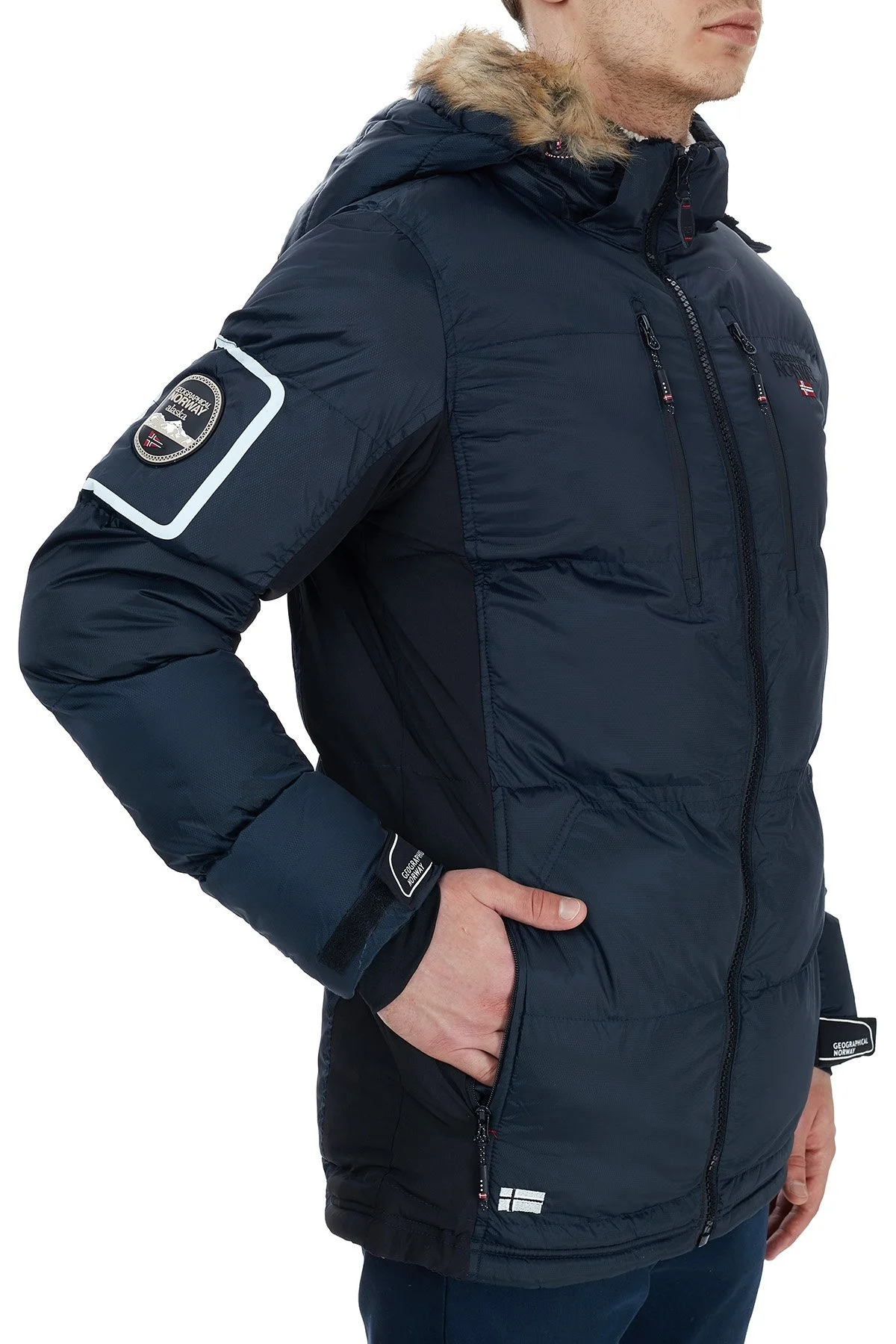 Norway Geographical Kapüşonlu Outdoor Erkek Parka DANONE LACİVERT - 3