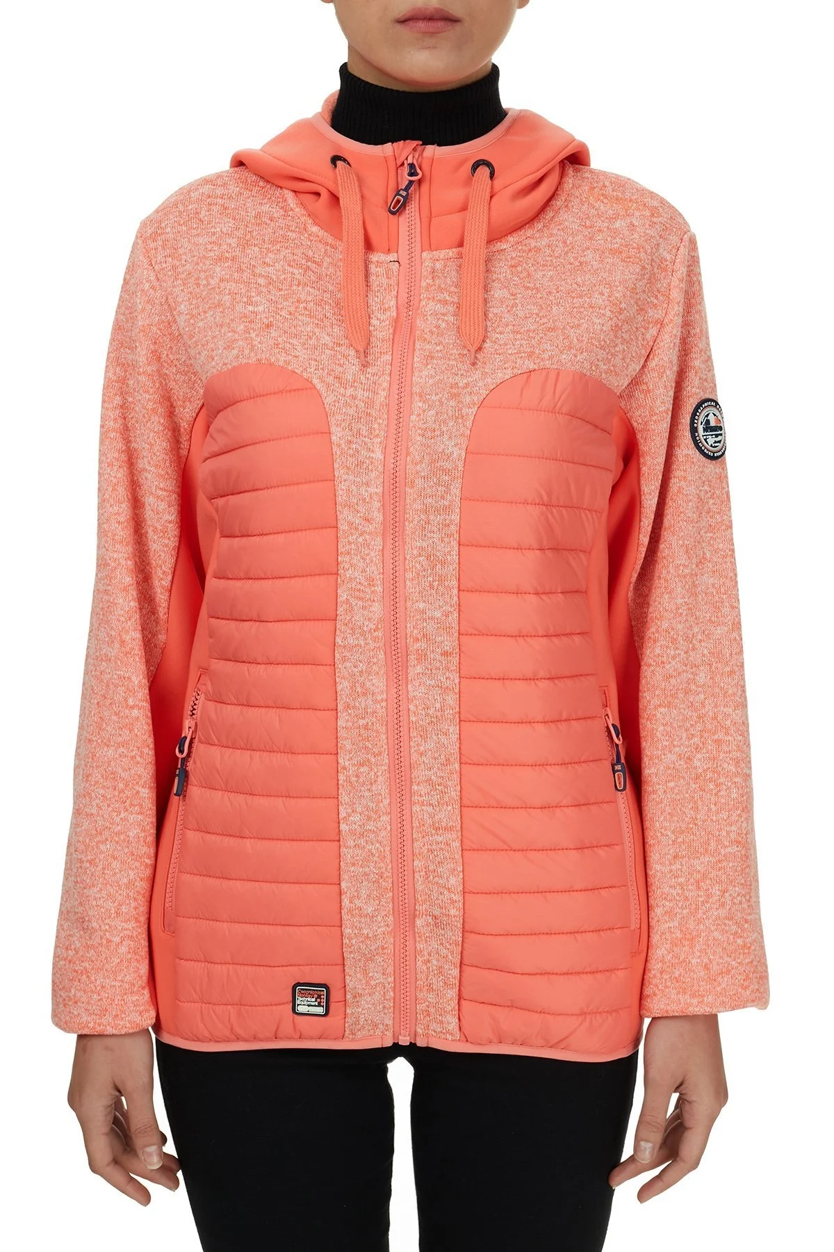 Norway Geographical Kapüşonlu Outdoor Bayan Mont TAQUEUSE MERCAN - 2