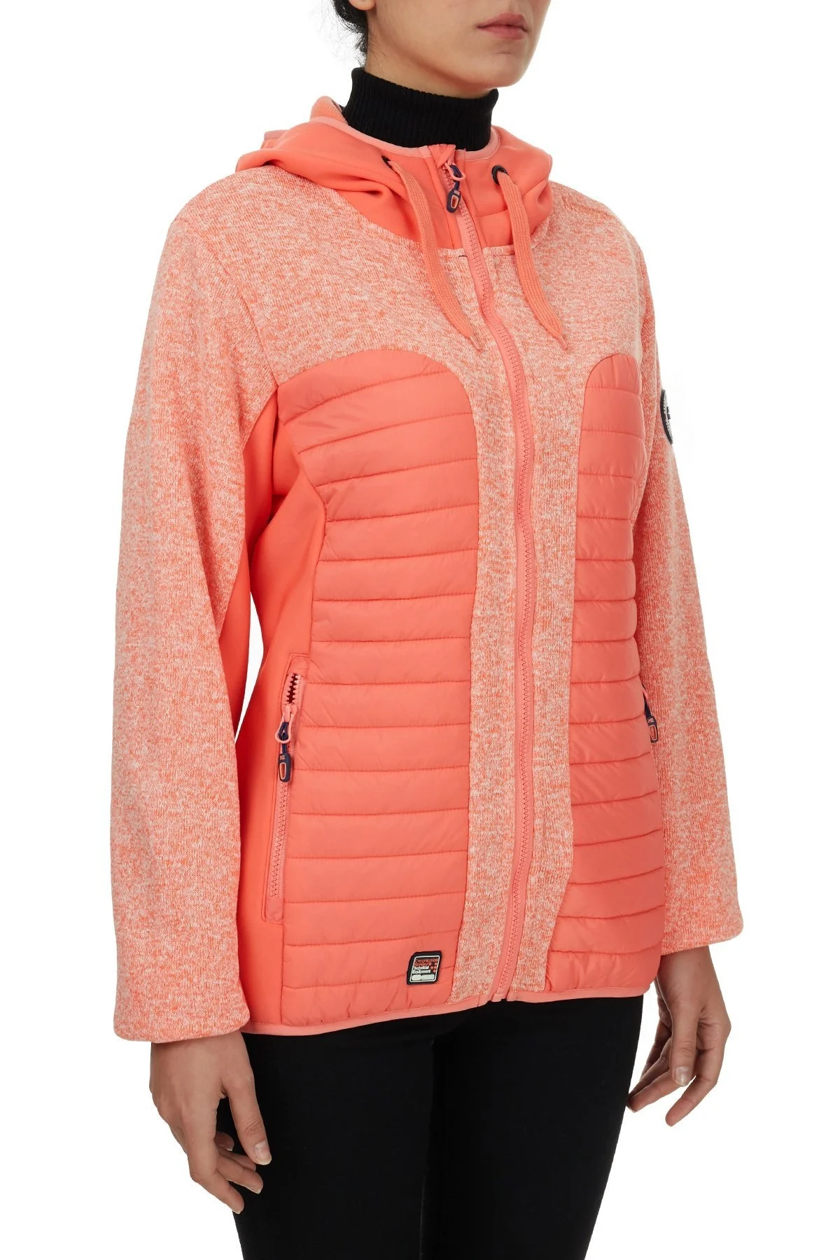 Norway Geographical Kapüşonlu Outdoor Bayan Mont TAQUEUSE MERCAN - 4