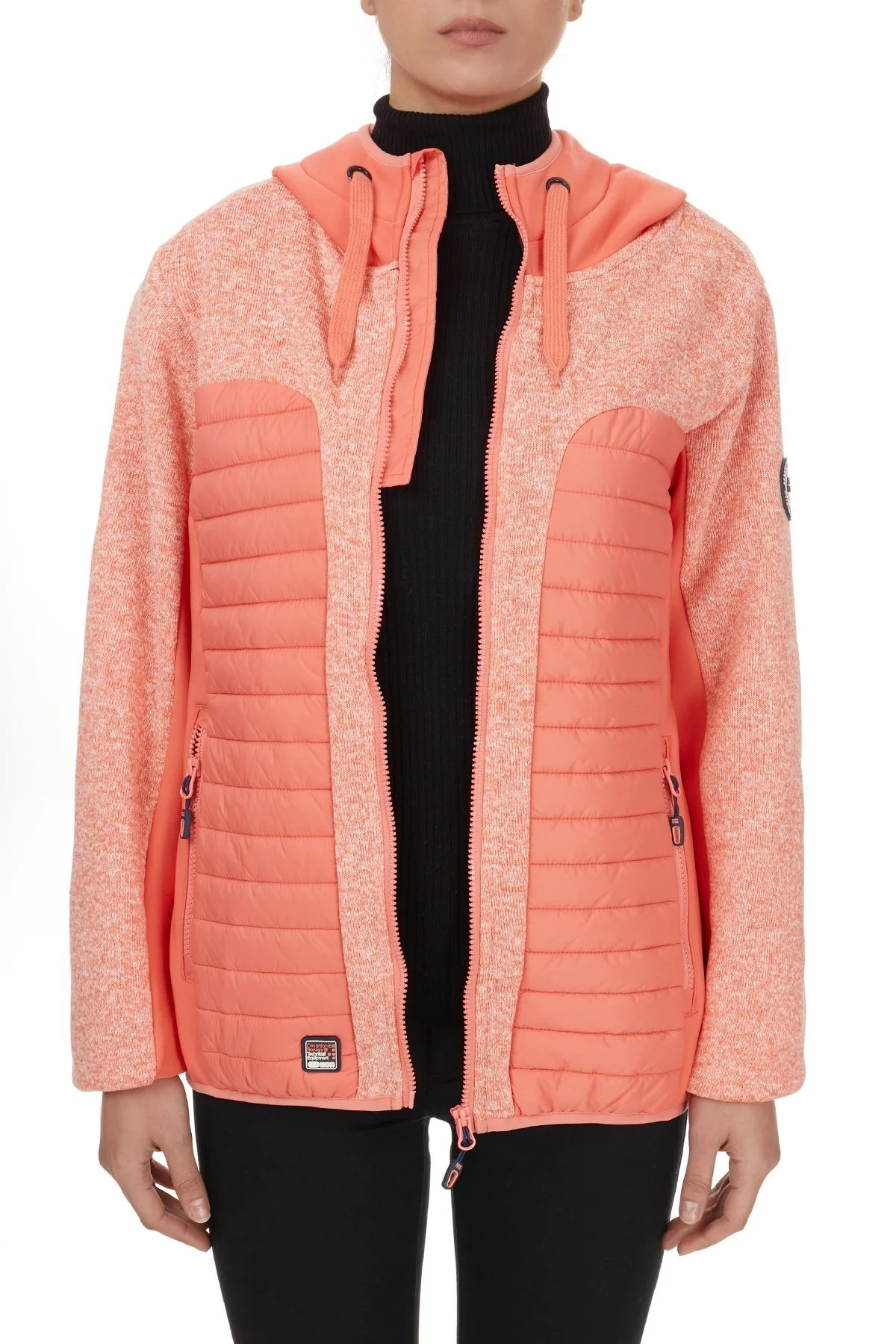 Norway Geographical Kapüşonlu Outdoor Bayan Mont TAQUEUSE MERCAN - 5