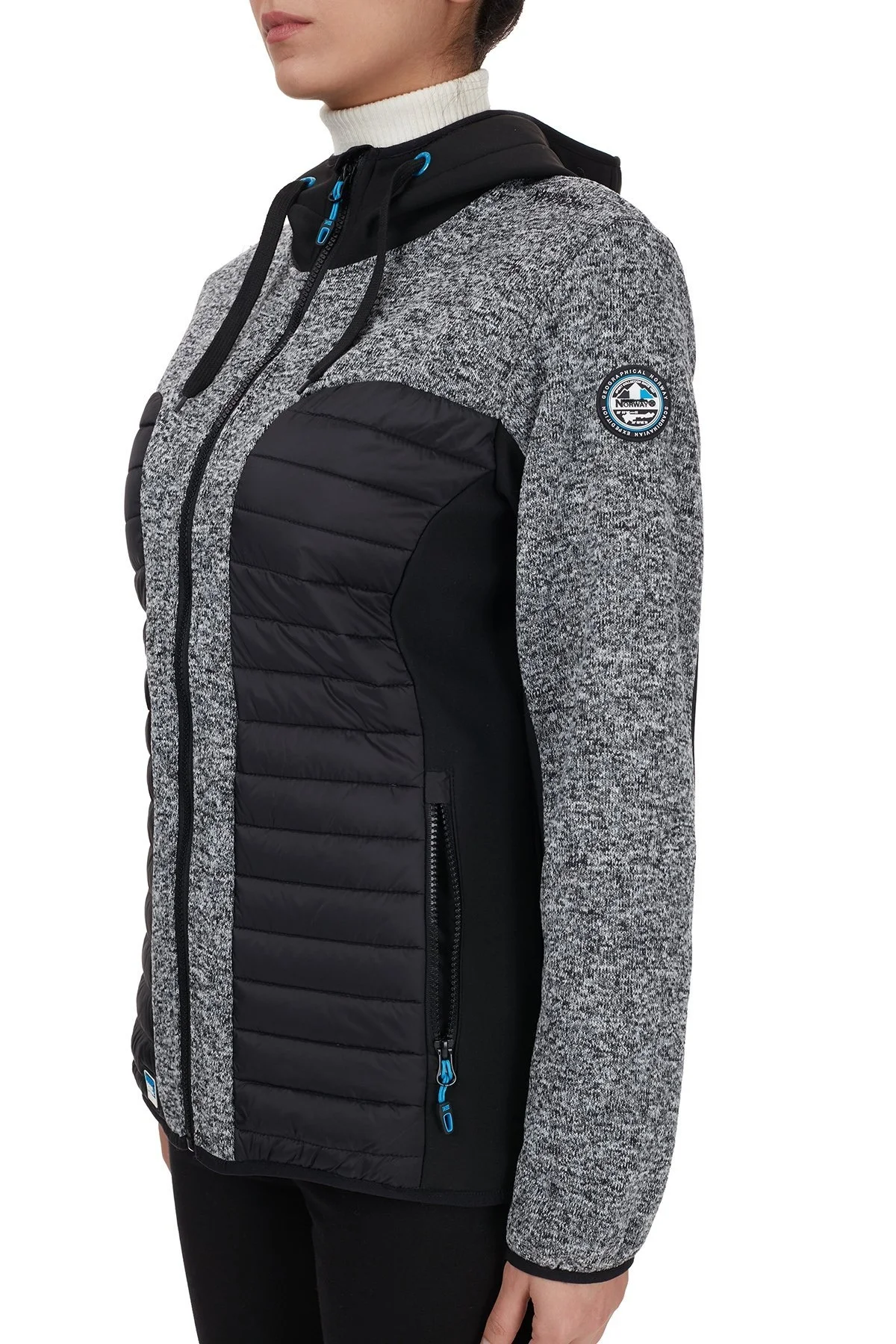 Norway Geographical Kapüşonlu Outdoor Bayan Mont TAQUEUSE SİYAH - 3