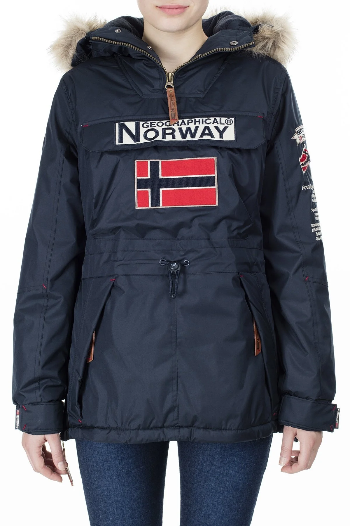 Norway Geographical Kapüşonlu Outdoor Bayan Parka BRIDGET LACİVERT - 3
