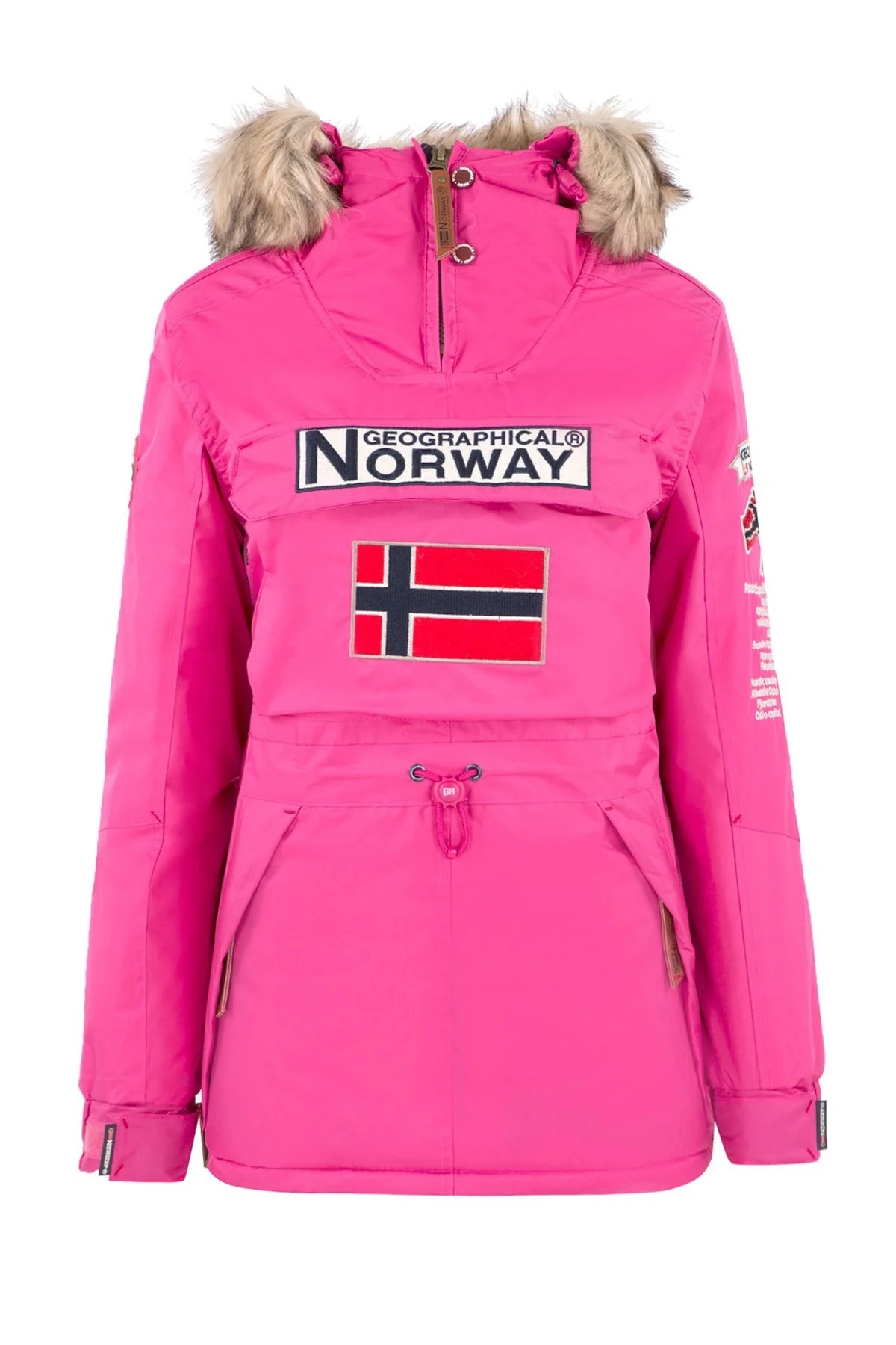 Norway Geographical Kapüşonlu Outdoor Bayan Parka BRIDGET FUŞYA - 1