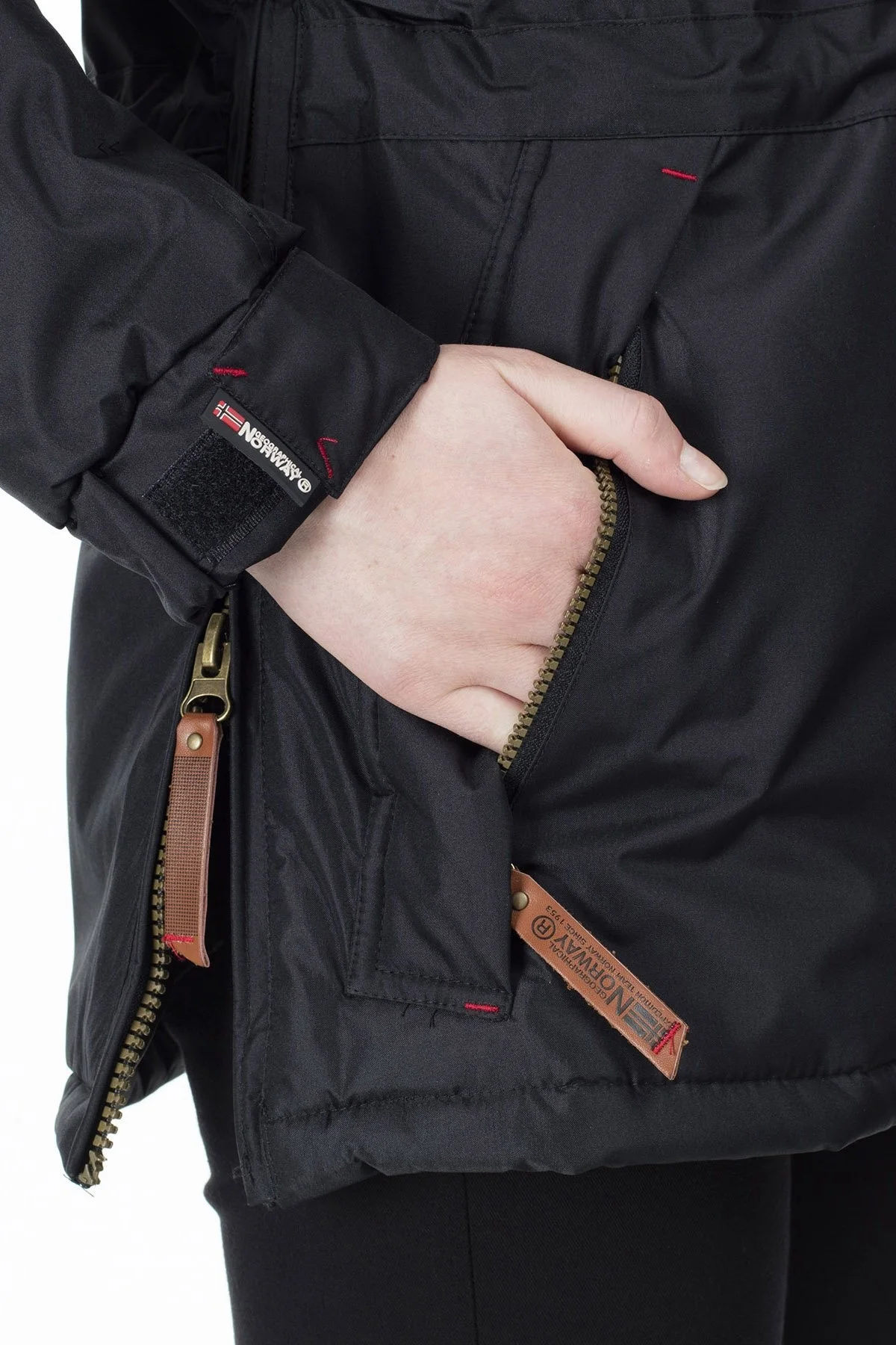 Norway Geographical Kapüşonlu Outdoor Bayan Parka BRIDGET SİYAH - 6