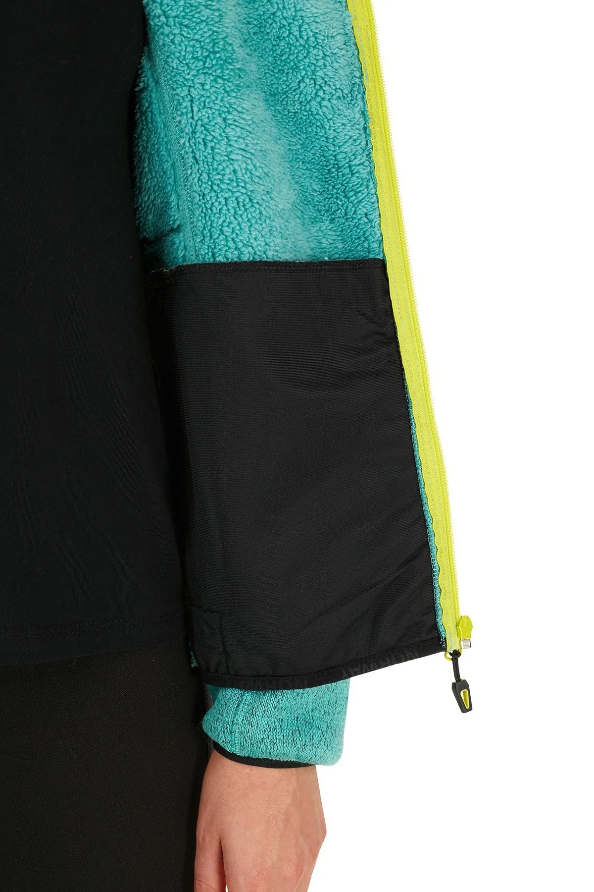 Norway Geographical Yumuşak Dokulu Soğuğa Dayanıklı Kapüşonlu Outdoor Bayan Polar TORCHE YEŞİL - 7