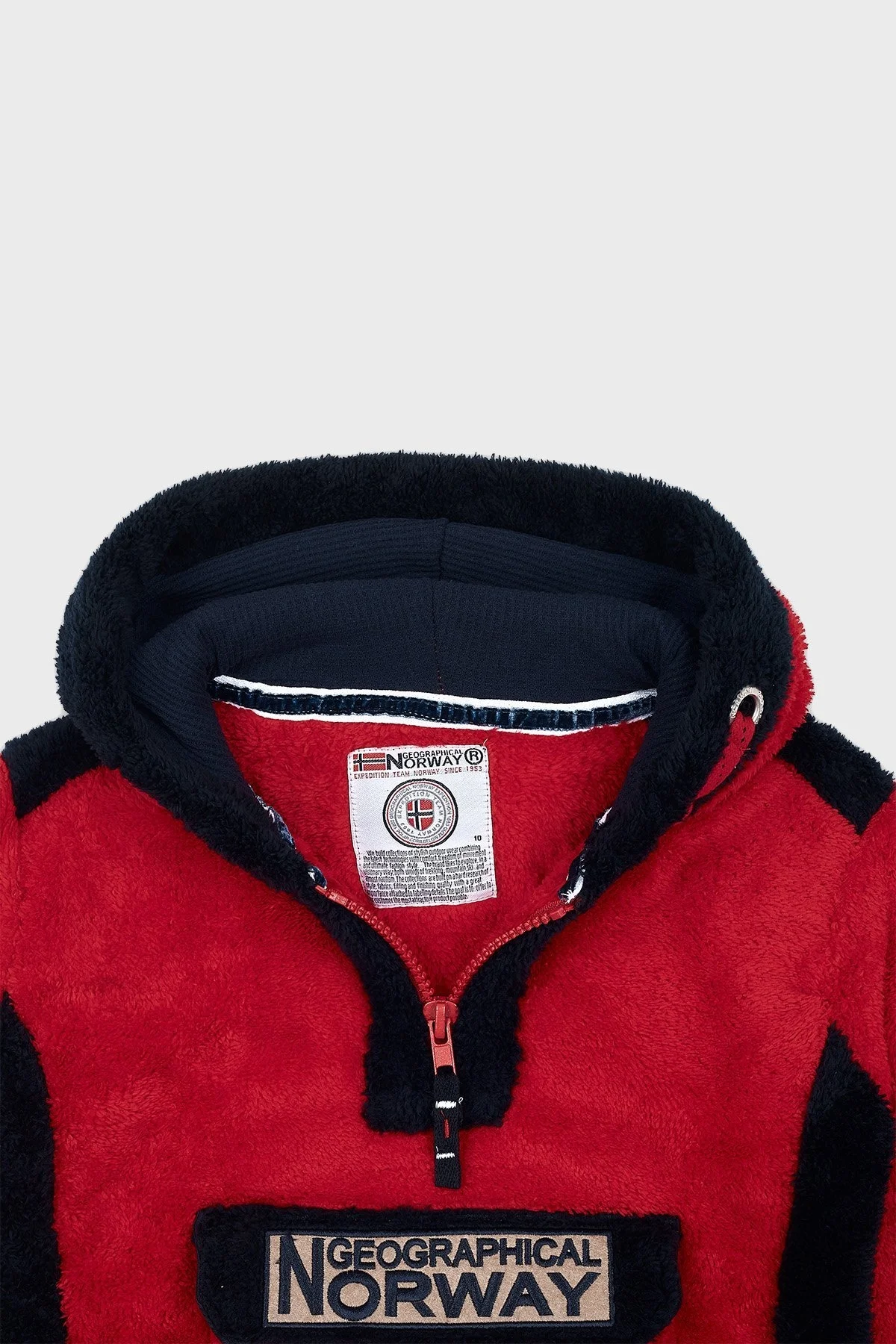 Norway Geographical Kapüşonlu Outdoor Polar Çocuk Sweat GYMCLASS B KIRMIZI - 3