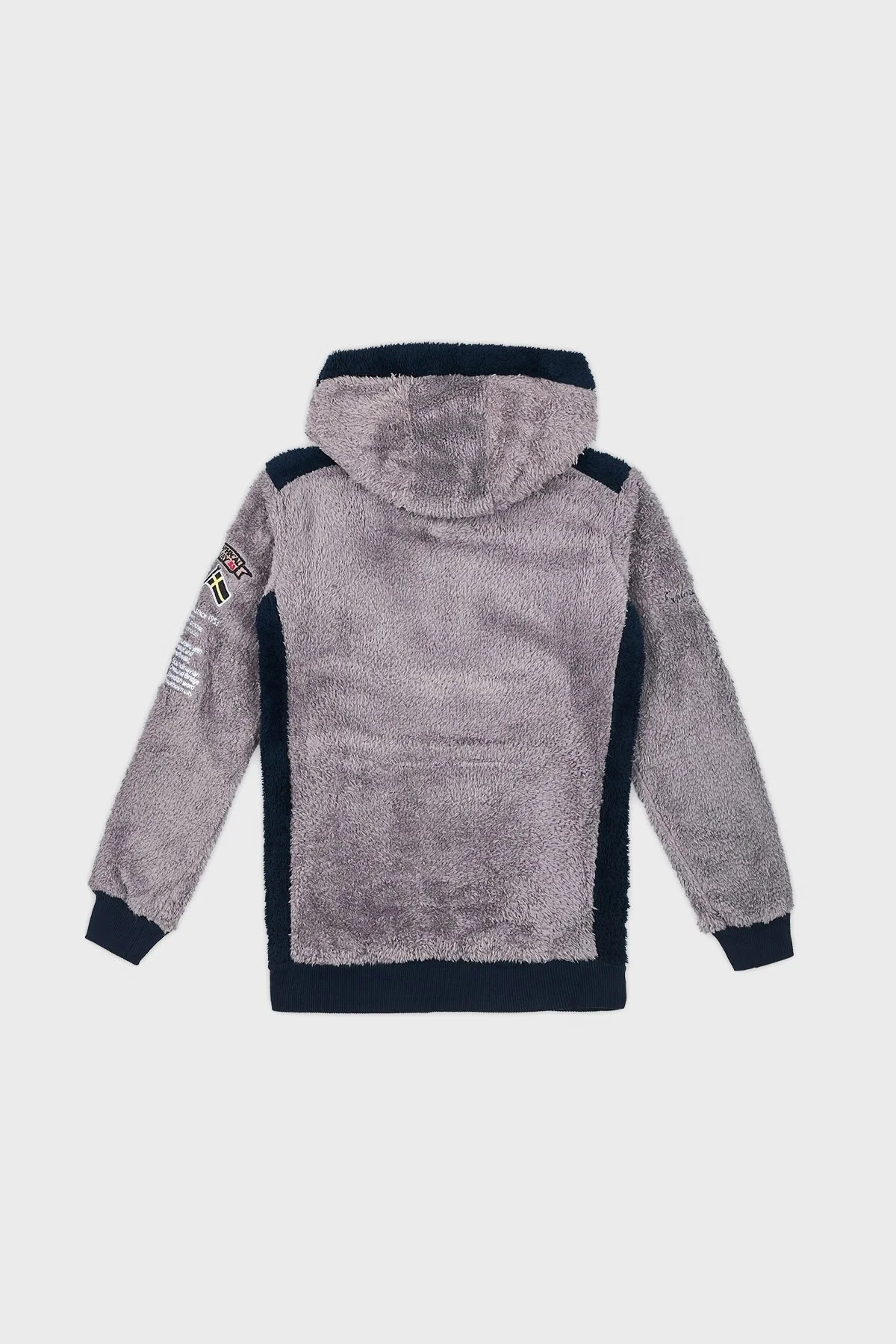 Norway Geographical Kapüşonlu Outdoor Polar Çocuk Sweat GYMCLASS B KOYU GRİ - 2