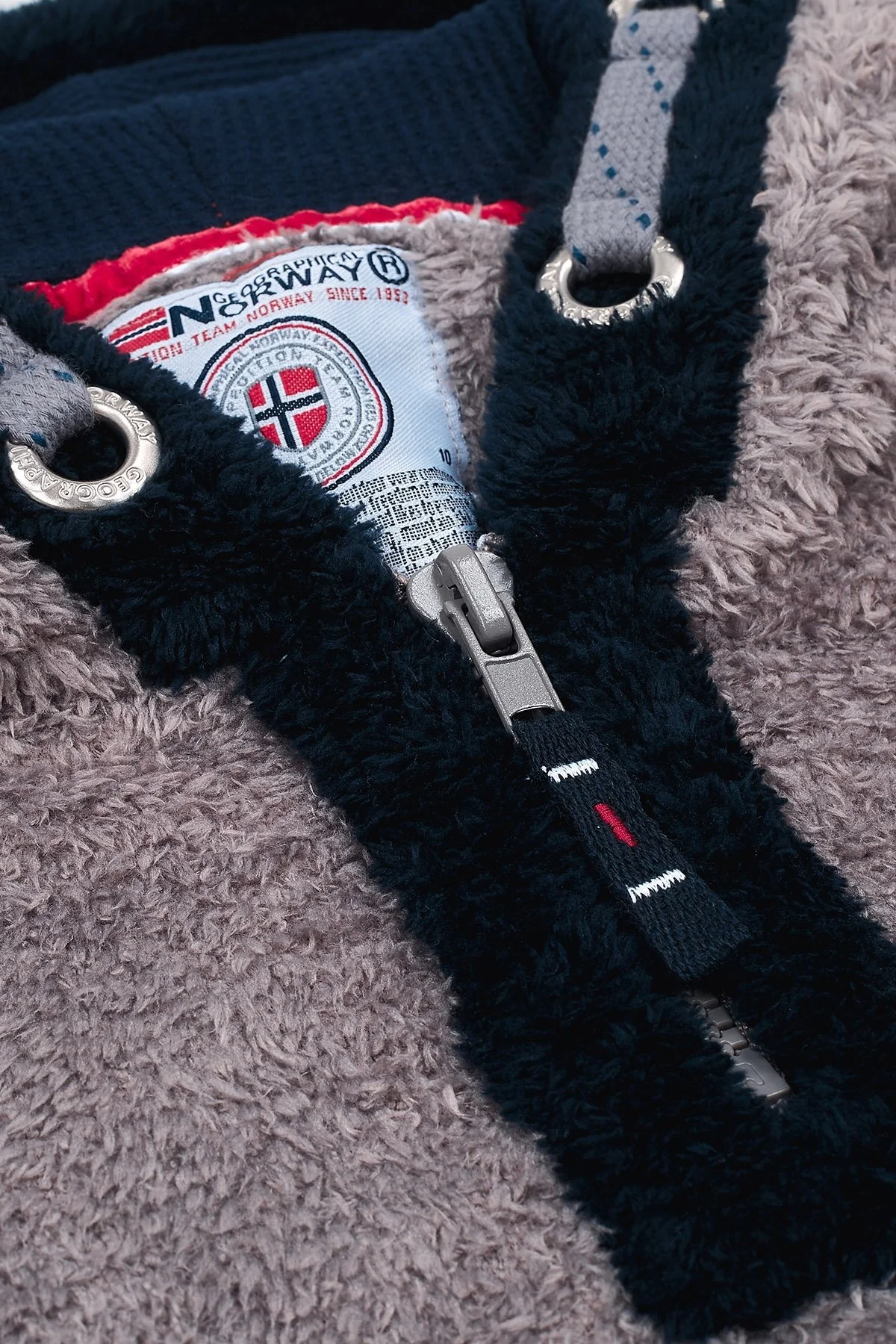 Norway Geographical Kapüşonlu Outdoor Polar Çocuk Sweat GYMCLASS B KOYU GRİ - 4