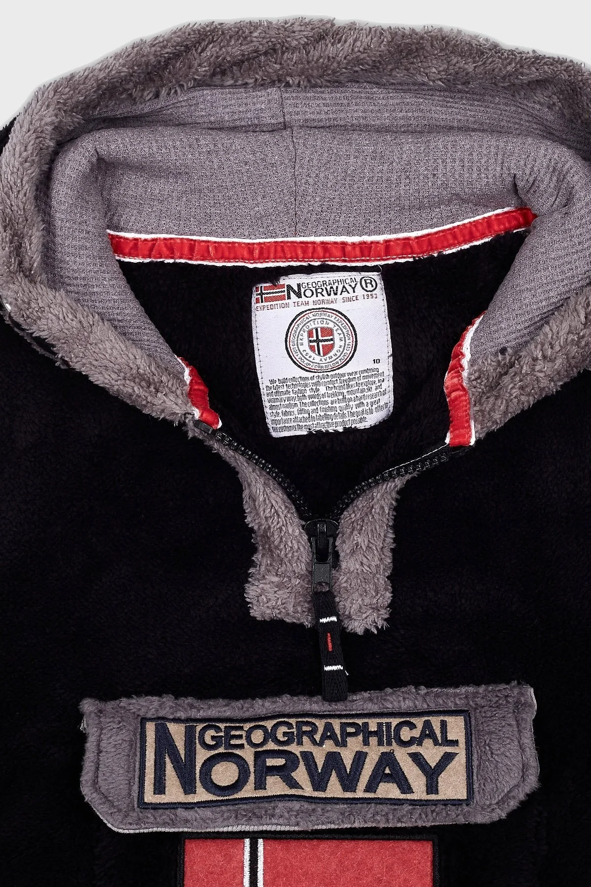 Norway Geographical Kapüşonlu Outdoor Polar Çocuk Sweat GYMCLASS B SİYAH - 3