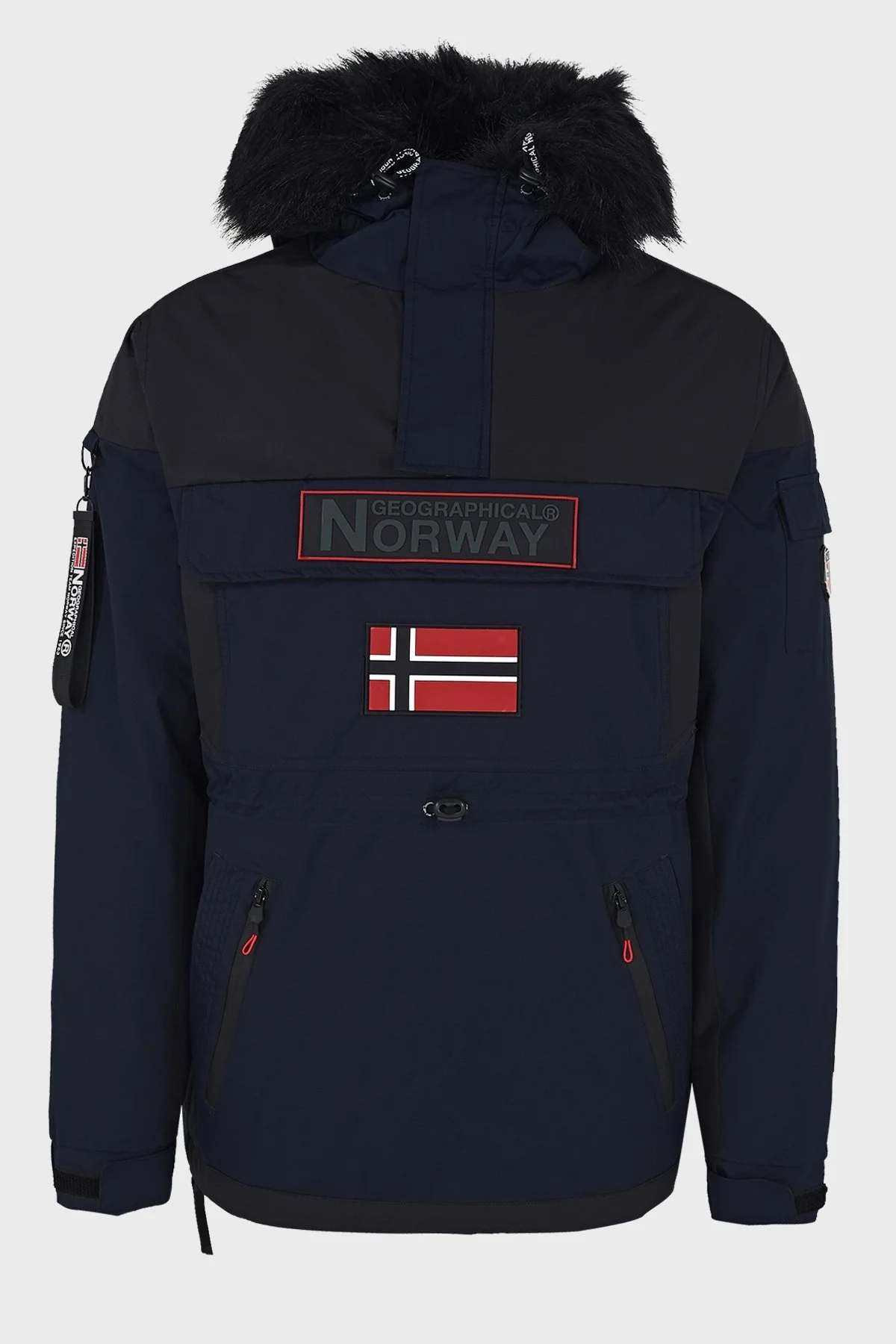 Norway Geographical Kapüşonlu Soğuğa Dayanıklı Outdoor Erkek Parka BRUNO N LACİVERT - 1