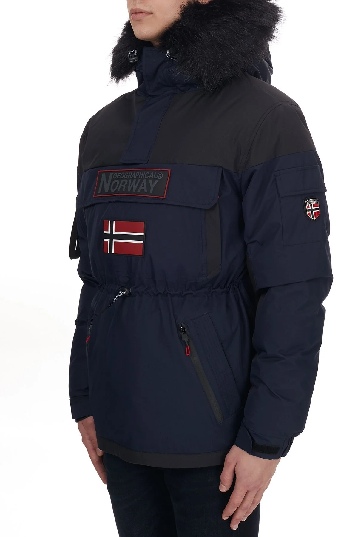 Norway Geographical Kapüşonlu Soğuğa Dayanıklı Outdoor Erkek Parka BRUNO N LACİVERT - 3