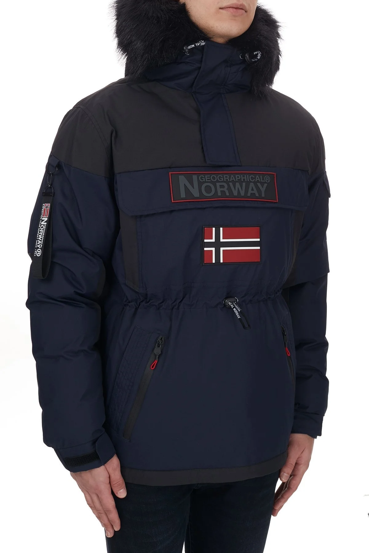 Norway Geographical Kapüşonlu Soğuğa Dayanıklı Outdoor Erkek Parka BRUNO N LACİVERT - 4