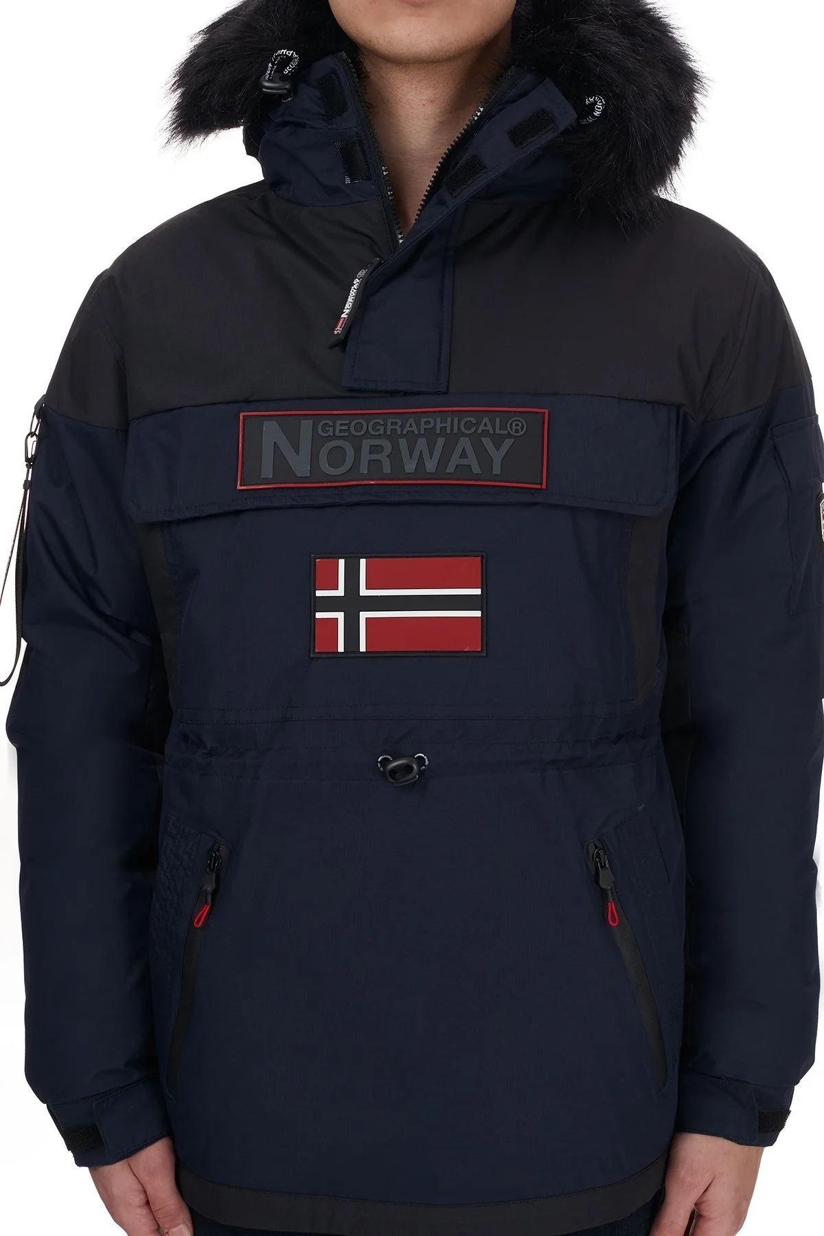Norway Geographical Kapüşonlu Soğuğa Dayanıklı Outdoor Erkek Parka BRUNO N LACİVERT - 5