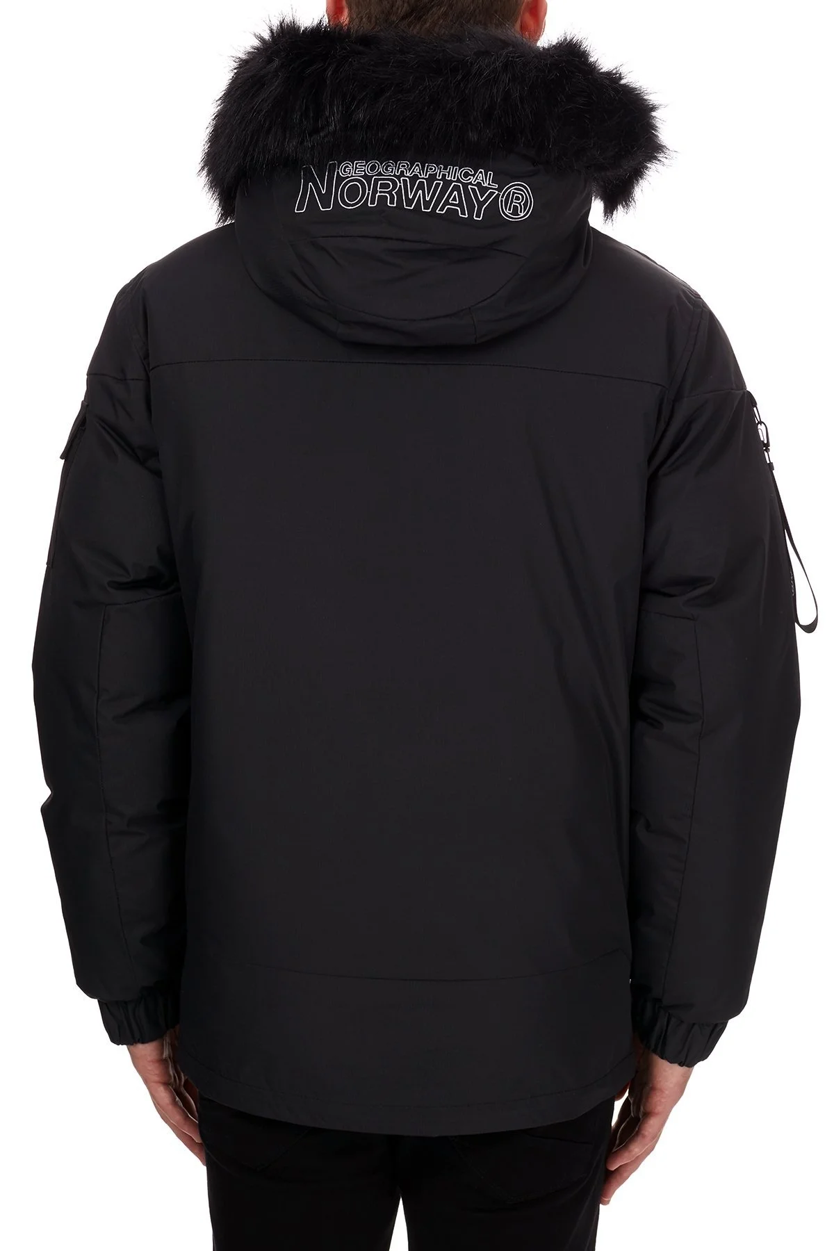 Norway Geographical Kapüşonlu Soğuğa Dayanıklı Outdoor Erkek Parka BRUNO N SİYAH - 6