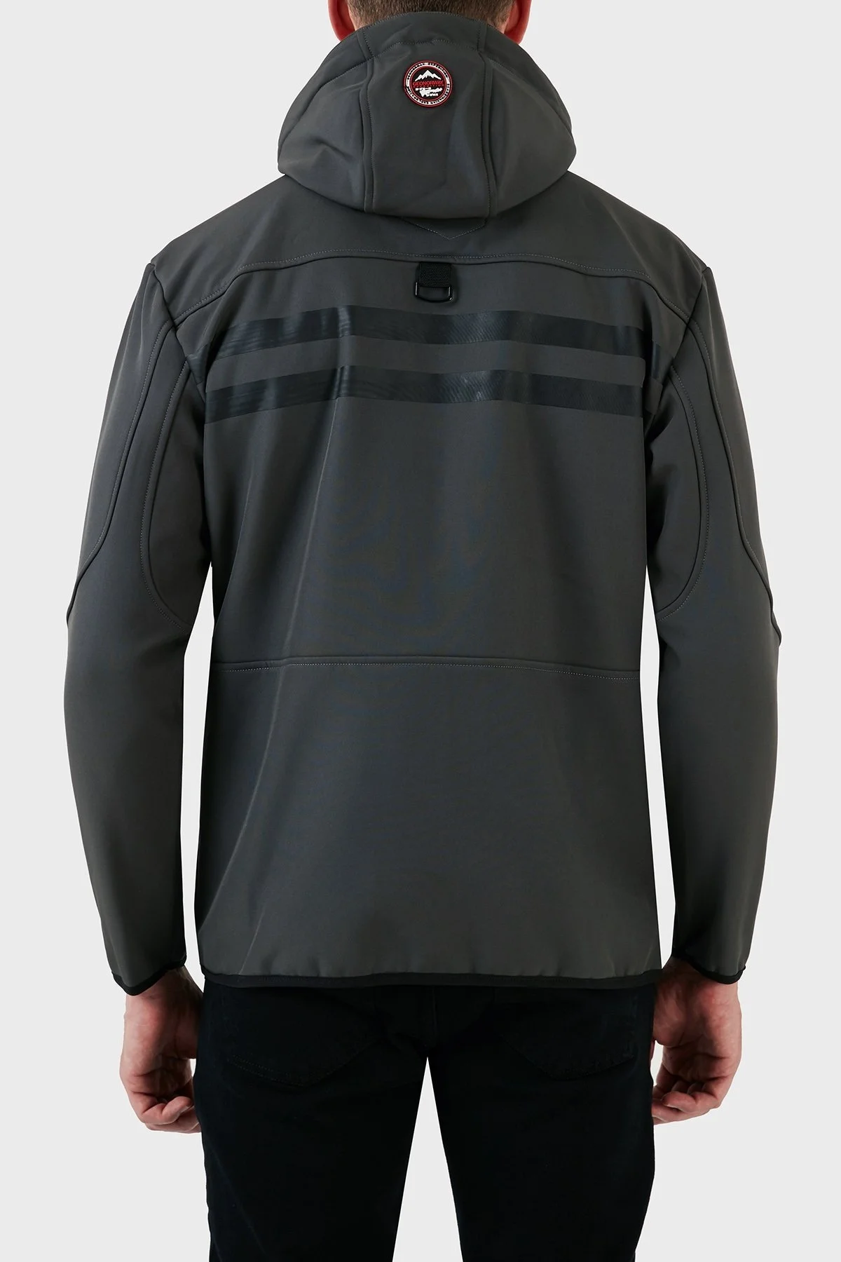 Norway Geographical Kapüşonlu Su Geçirmez 5000 mm Outdoor Erkek Mont ROYAUTE KOYU GRİ - 2