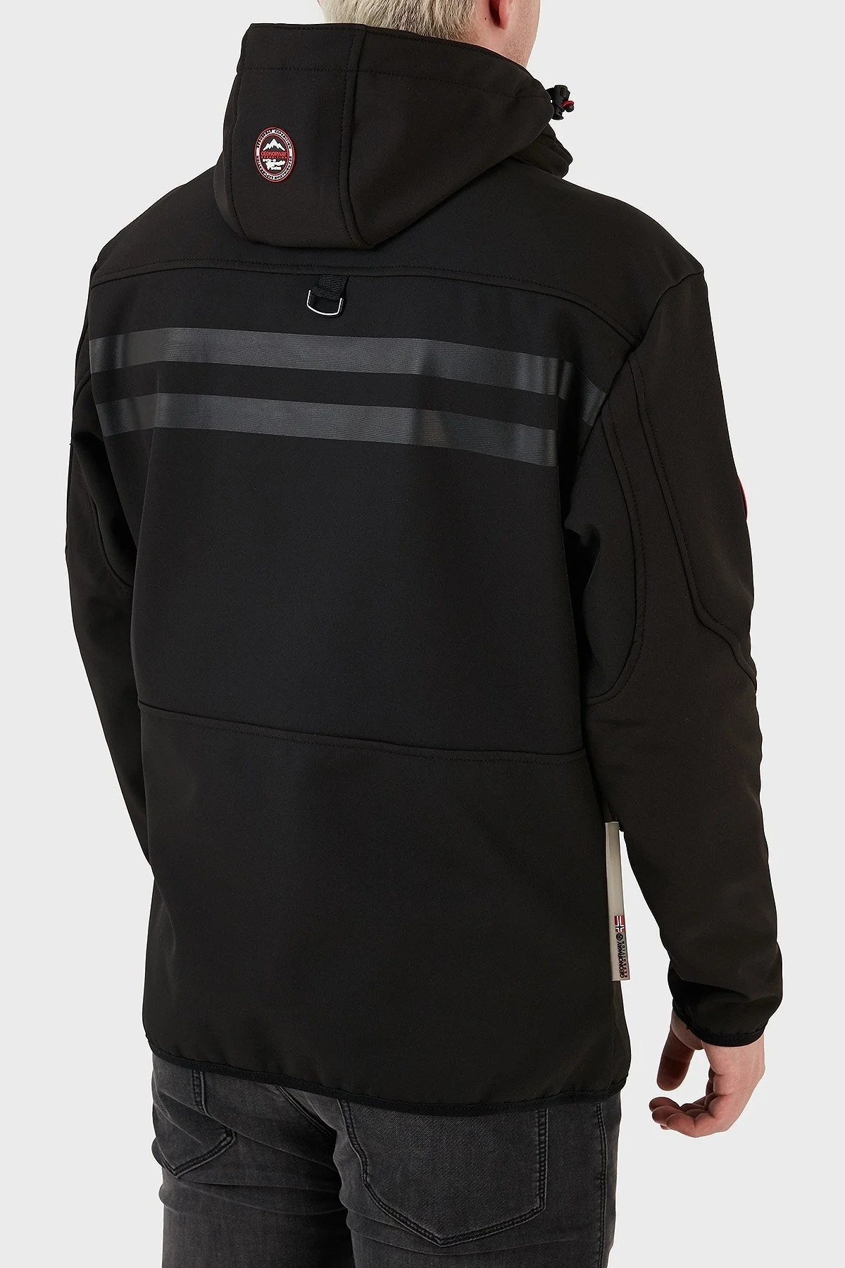 Norway Geographical Kapüşonlu Su Geçirmez 5000 mm Outdoor Erkek Mont ROYAUTE SİYAH - 13