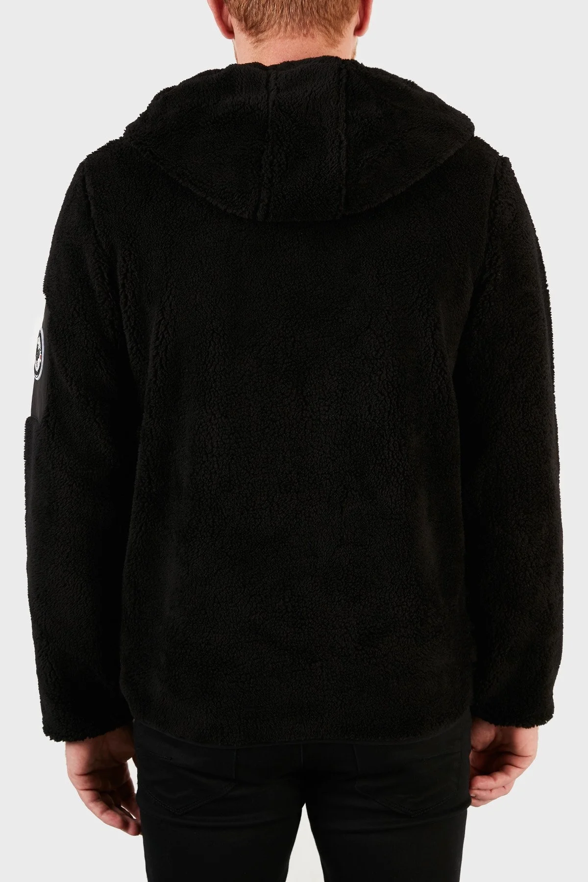 Norway Geographical Kapüşonlu Yumuşak Dokulu Rüzgar Geçirmez Outdoor Erkek Polar TUFOUR SİYAH - 10