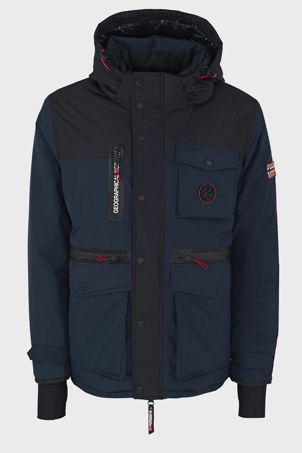 Norway Geographical Kapüşonlu Suya Dayanıklı Outdoor Erkek Parka ARAGON LACİVERT - 1