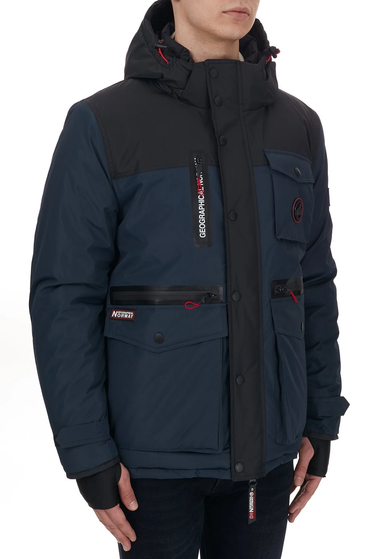 Norway Geographical Kapüşonlu Suya Dayanıklı Outdoor Erkek Parka ARAGON LACİVERT - 3