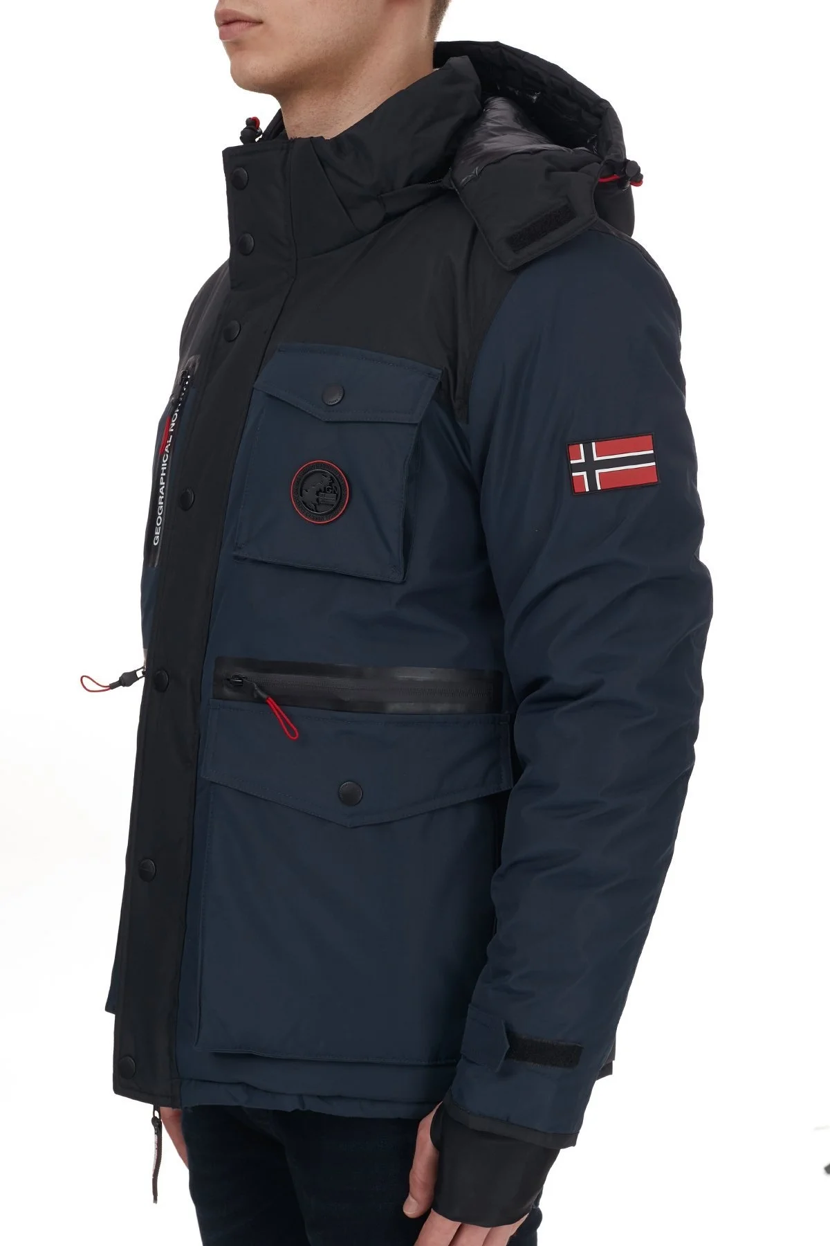 Norway Geographical Kapüşonlu Suya Dayanıklı Outdoor Erkek Parka ARAGON LACİVERT - 4