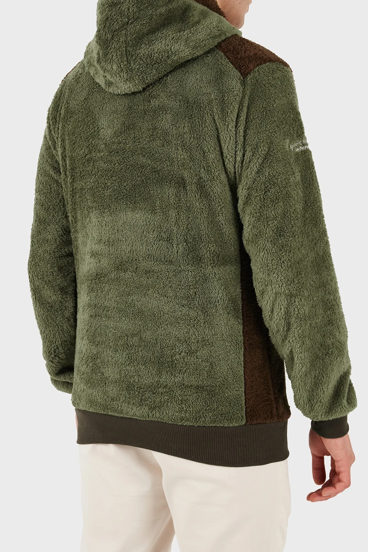 Norway Geographical Kapüşonlu Yarım Fermuarlı Outdoor Polar Erkek Sweat GYMCLASSSHERCO HAKİ - 13