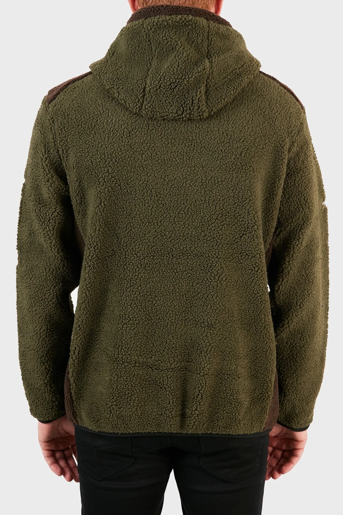 Norway Geographical Kapüşonlu Yarım Fermuarlı Outdoor Polar Erkek Sweat GYMCLASSSHERPA HAKİ - 2