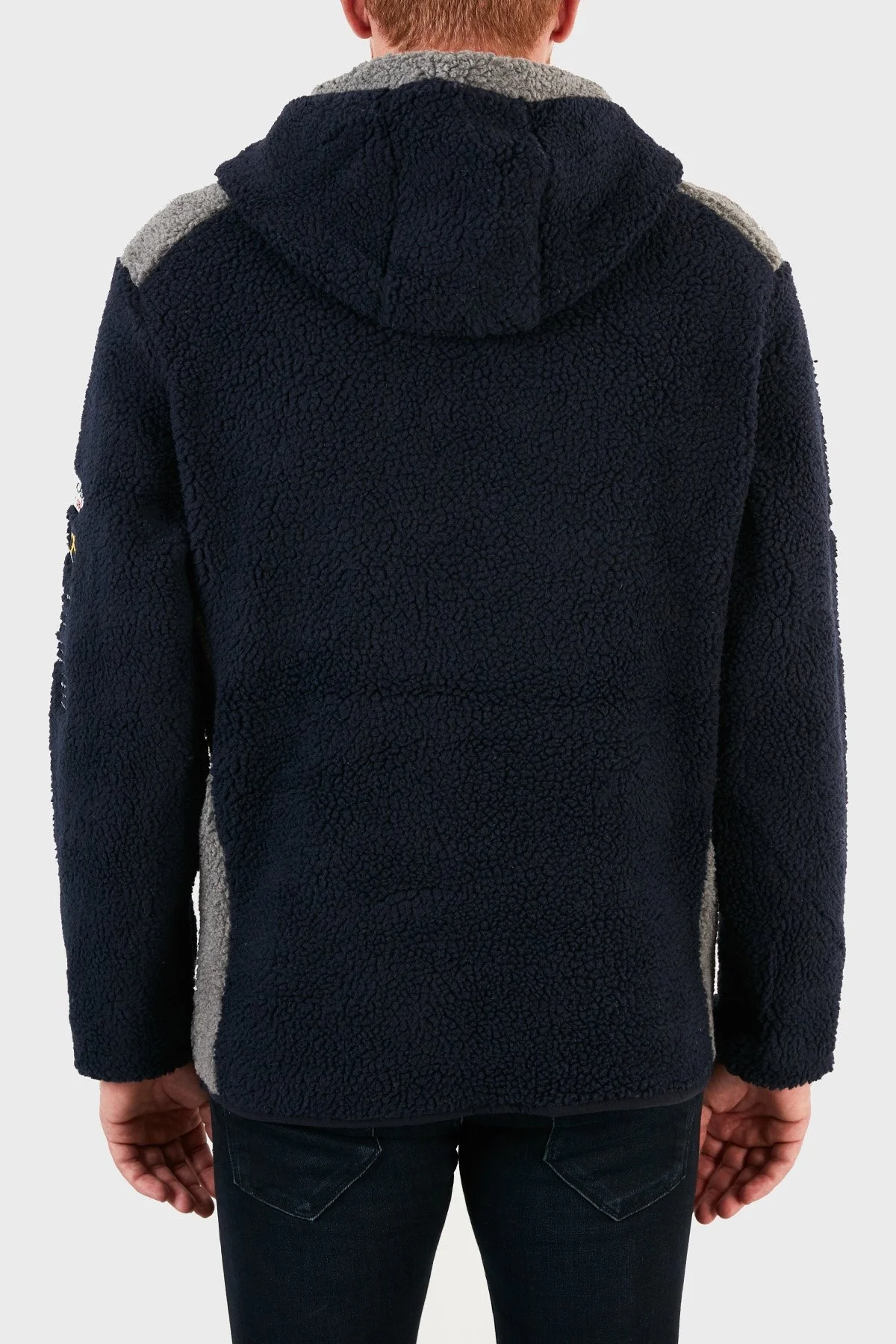 Norway Geographical Kapüşonlu Yarım Fermuarlı Outdoor Polar Erkek Sweat GYMCLASSSHERPA LACİVERT - 2