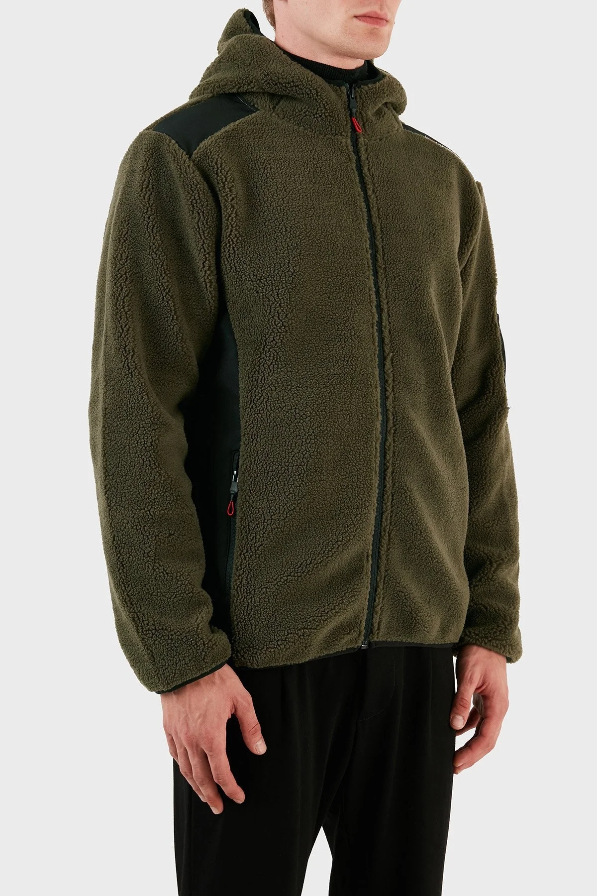 Norway Geographical Kapüşonlu Yumuşak Dokulu Rüzgar Geçirmez Outdoor Erkek Polar TUFOUR HAKİ - 5