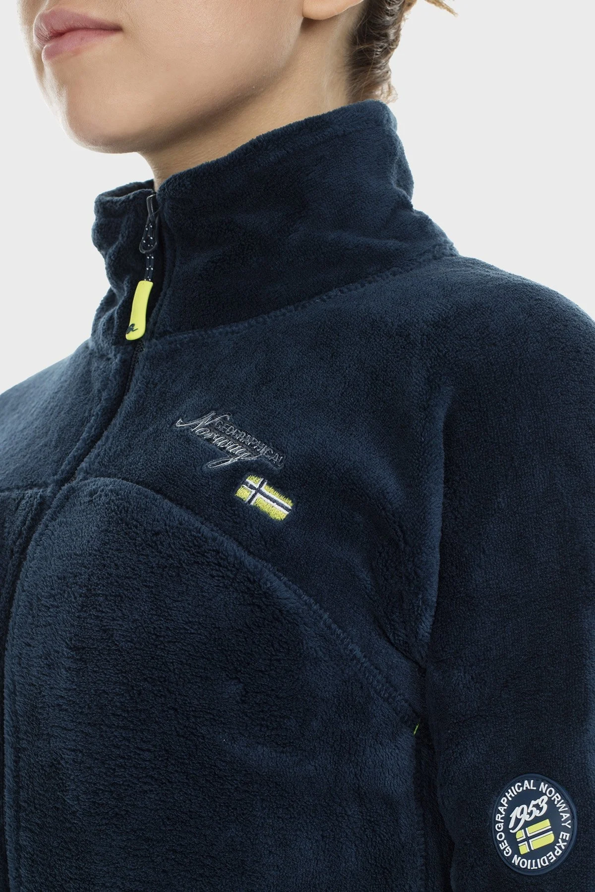 Norway Geographical Yumuşak Dokulu Soğuğa Dayanıklı Outdoor Bayan Polar UPALINEB LACİVERT - 6