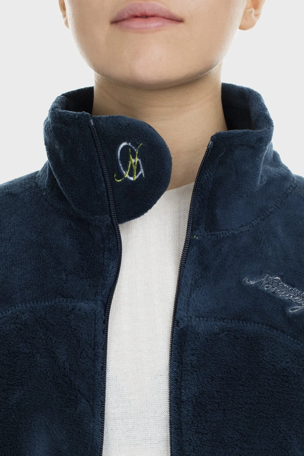 Norway Geographical Yumuşak Dokulu Soğuğa Dayanıklı Outdoor Bayan Polar UPALINEB LACİVERT - 7