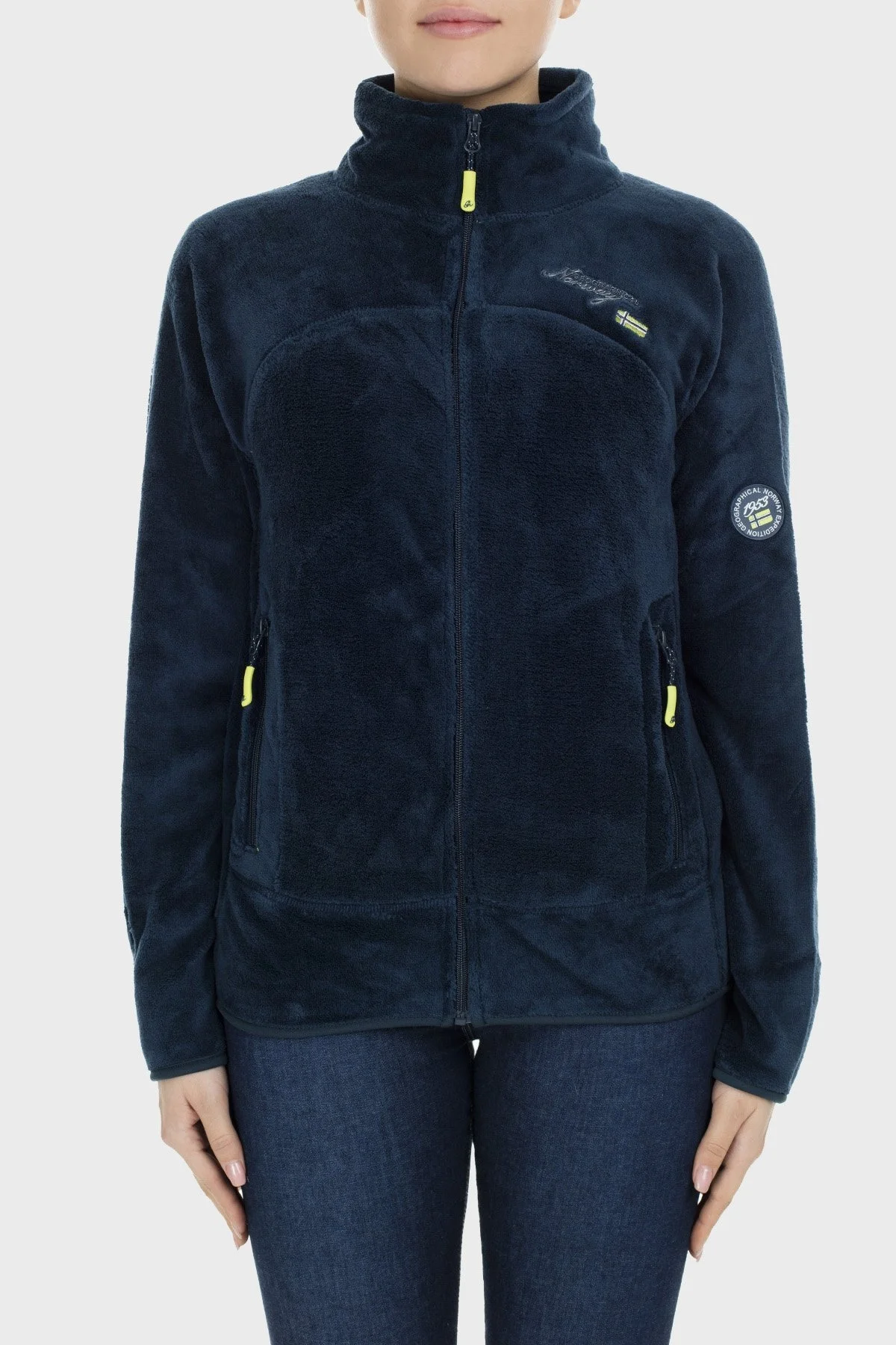 Norway Geographical Yumuşak Dokulu Soğuğa Dayanıklı Outdoor Bayan Polar UPALINEB LACİVERT - 9