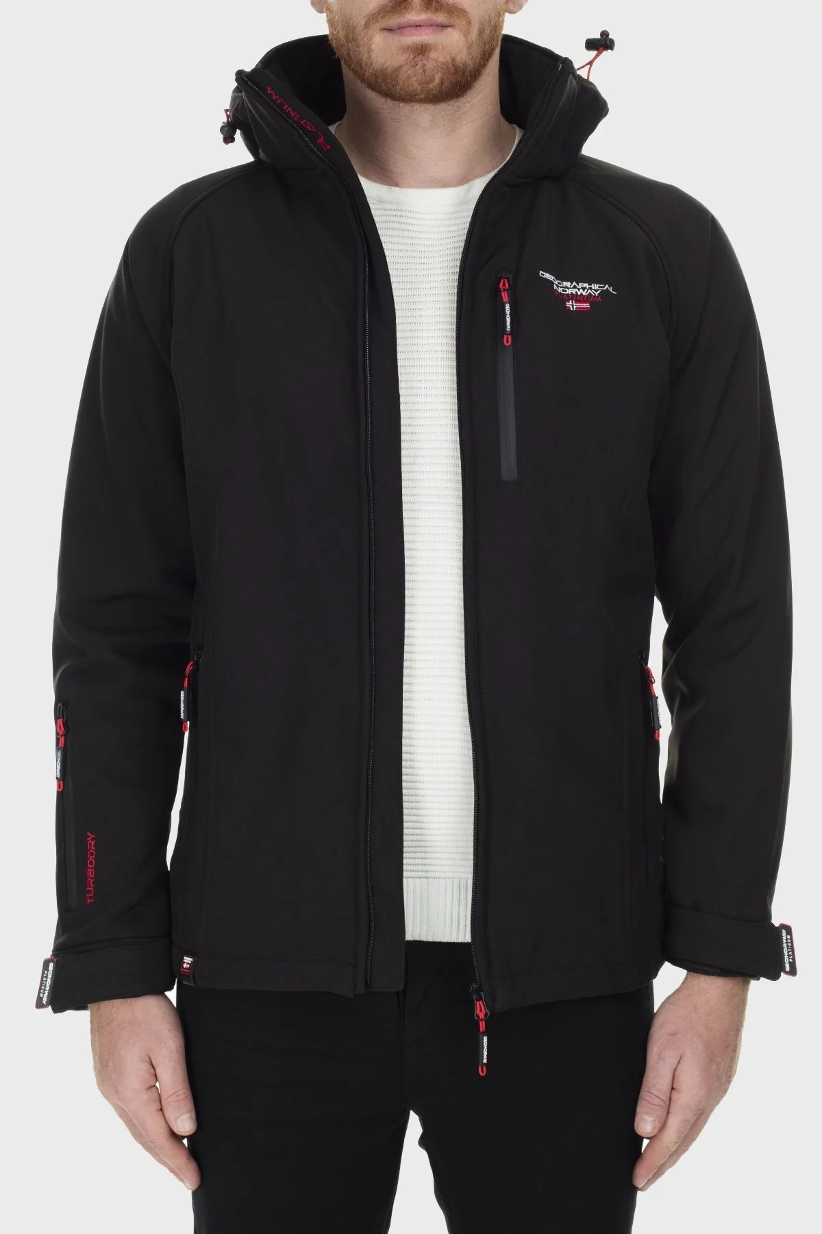Norway Geographical Su Geçirmez Çıkarılabilir Kapüşonlu Outdoor Erkek Mont TABOO SİYAH - 4