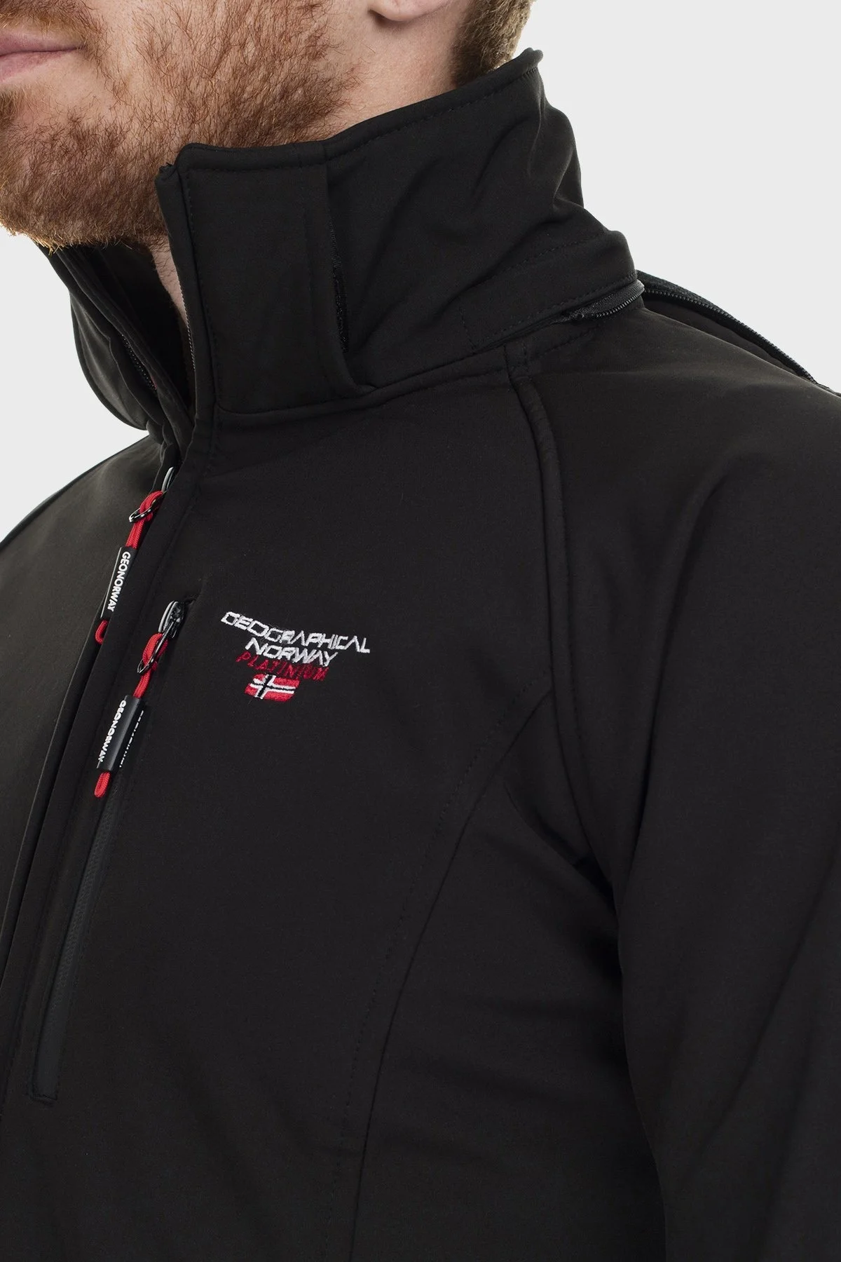 Norway Geographical Su Geçirmez Çıkarılabilir Kapüşonlu Outdoor Erkek Mont TABOO SİYAH - 6