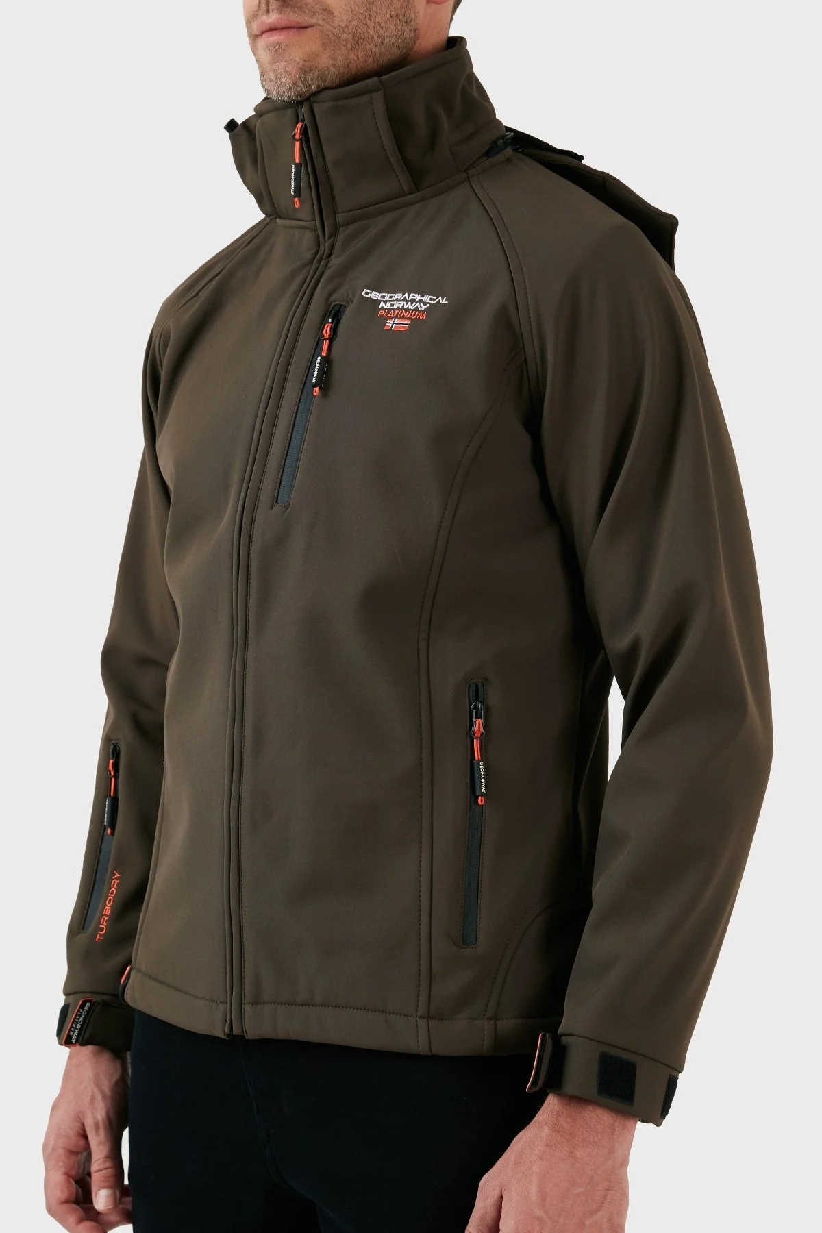 Norway Geographical Su Geçirmez Çıkarılabilir Kapüşonlu Outdoor Erkek Mont TABOO HAKİ - 8