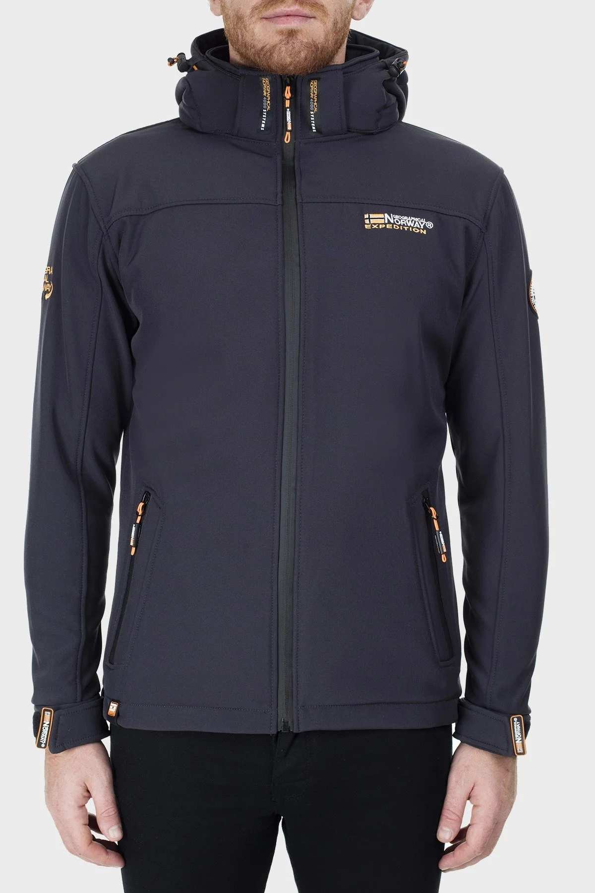 Norway Geographical Su Geçirmez Outdoor Erkek Mont TAKEAWAY KOYU GRİ - 2