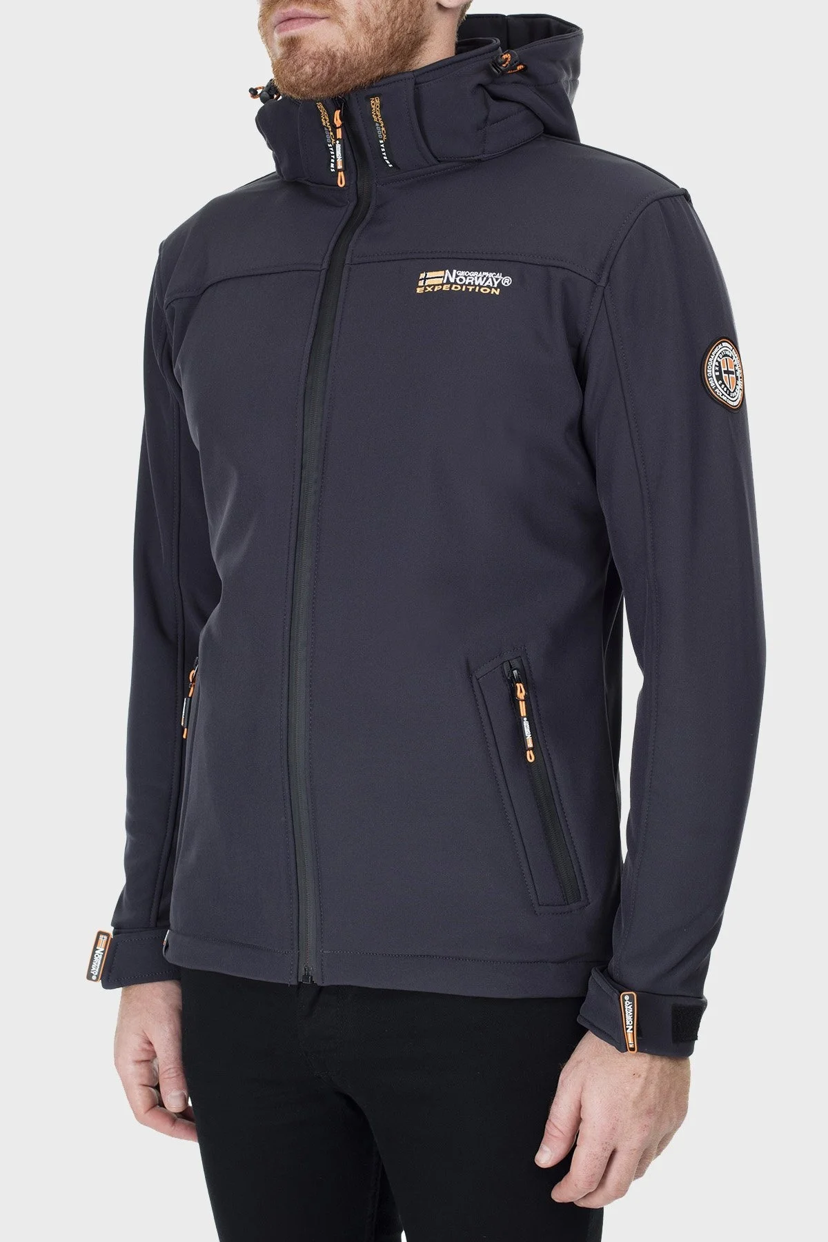 Norway Geographical Su Geçirmez Outdoor Erkek Mont TAKEAWAY KOYU GRİ - 4