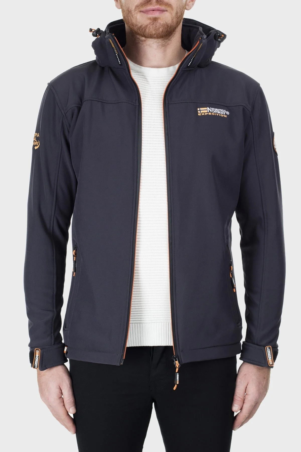 Norway Geographical Su Geçirmez Outdoor Erkek Mont TAKEAWAY KOYU GRİ - 5