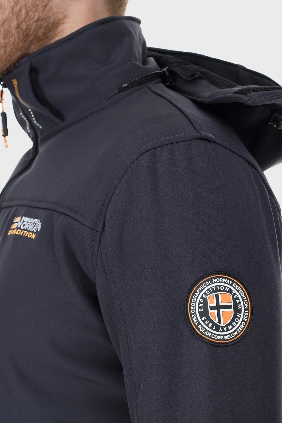 Norway Geographical Su Geçirmez Outdoor Erkek Mont TAKEAWAY KOYU GRİ - 6