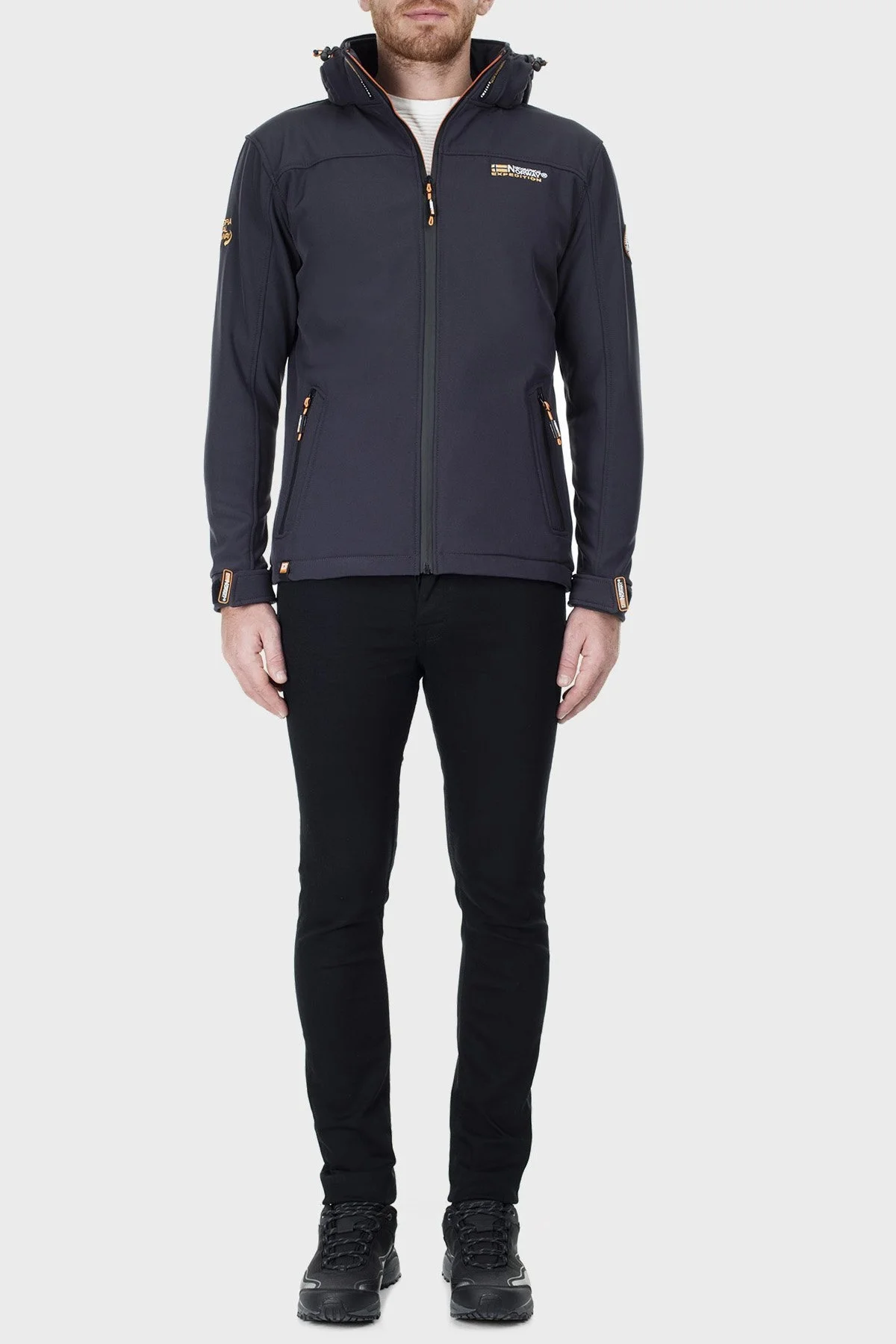 Norway Geographical Su Geçirmez Outdoor Erkek Mont TAKEAWAY KOYU GRİ - 8