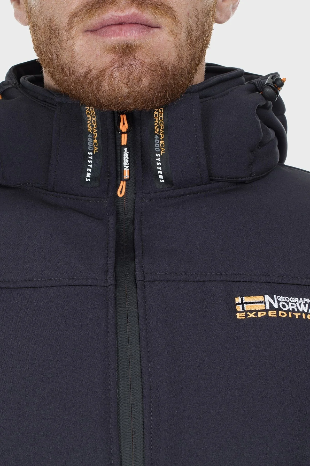 Norway Geographical Su Geçirmez Outdoor Erkek Mont TAKEAWAY KOYU GRİ - 9