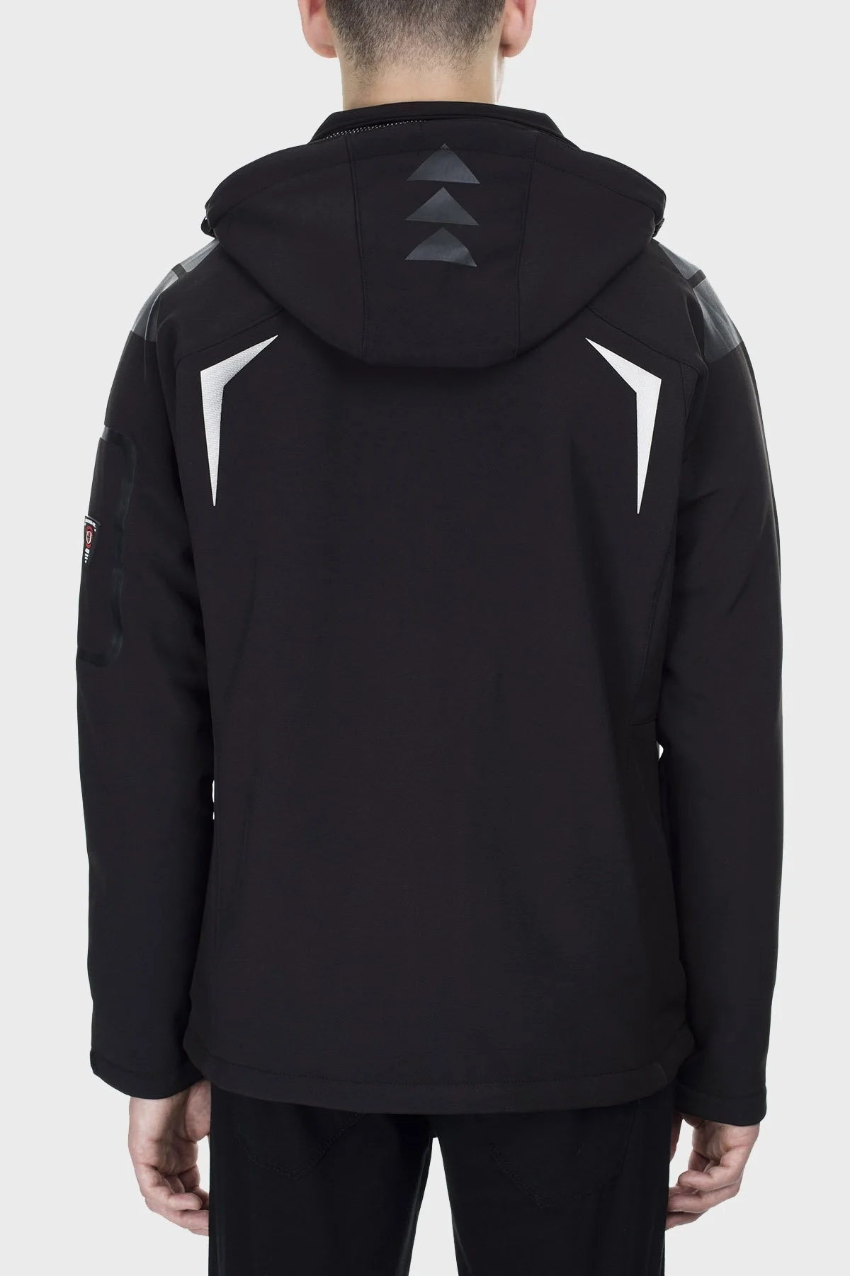 Norway Geographical Su Geçirmez 4000 mm Kapüşonlu Outdoor Erkek Mont TECHNO SİYAH - 3