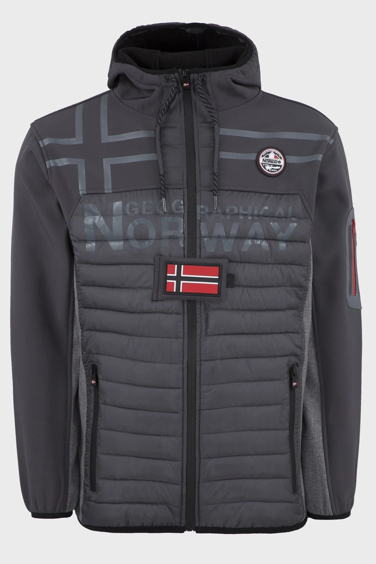 Norway Geographical Outdoor Erkek Mont TIAKO KOYU GRİ - 1