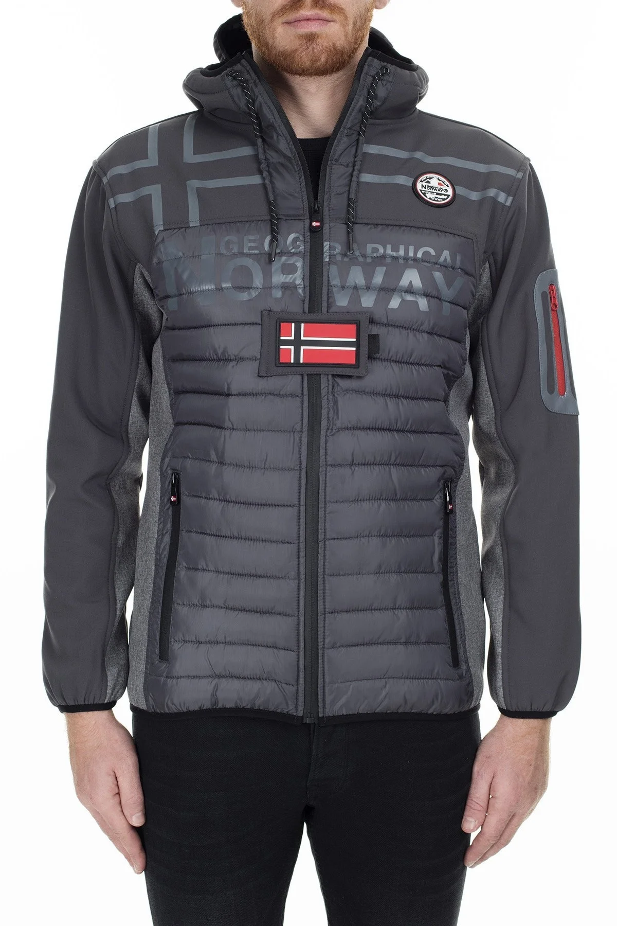 Norway Geographical Outdoor Erkek Mont TIAKO KOYU GRİ - 2