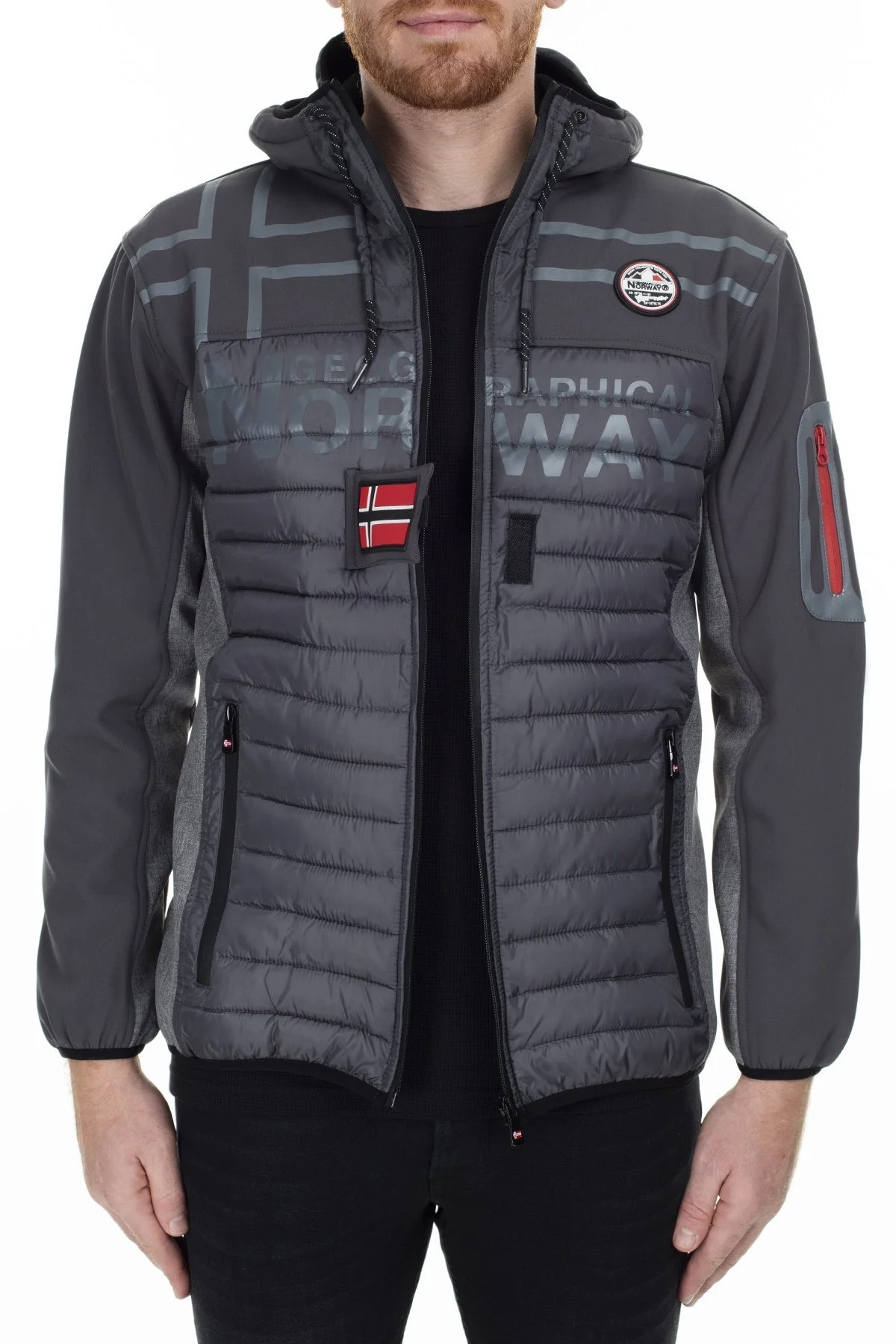 Norway Geographical Outdoor Erkek Mont TIAKO KOYU GRİ - 5