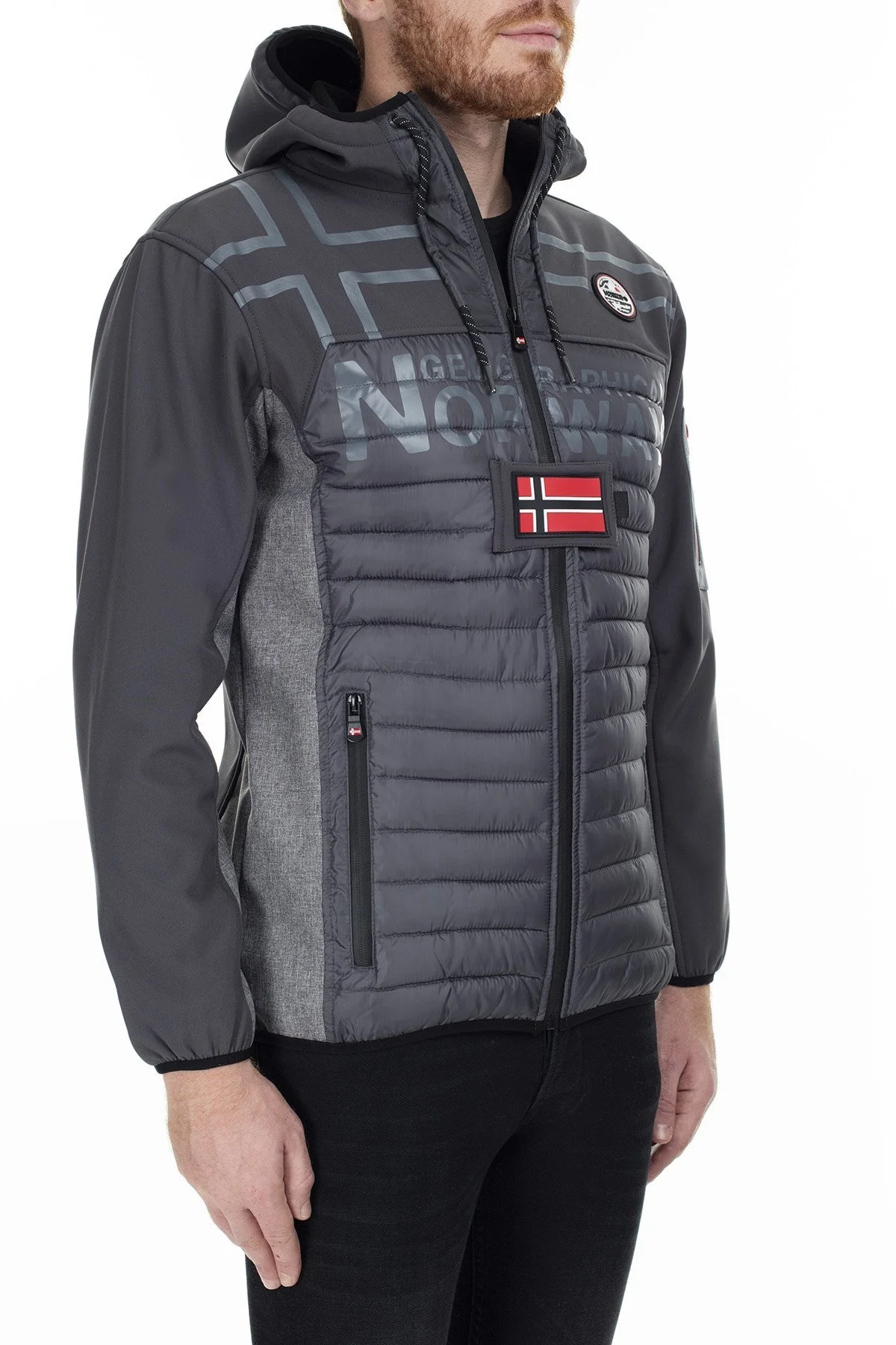 Norway Geographical Outdoor Erkek Mont TIAKO KOYU GRİ - 6