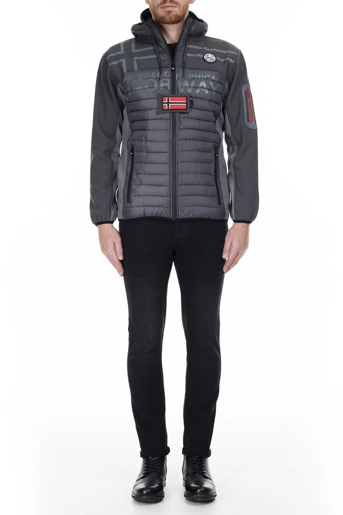 Norway Geographical Outdoor Erkek Mont TIAKO KOYU GRİ - 7