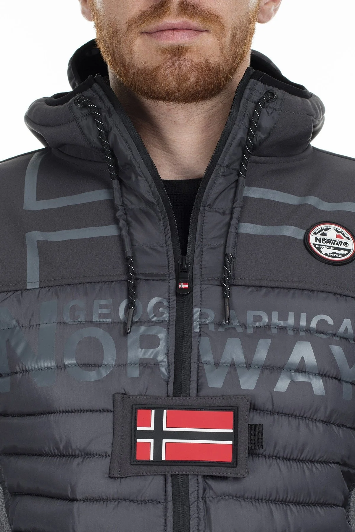 Norway Geographical Outdoor Erkek Mont TIAKO KOYU GRİ - 8