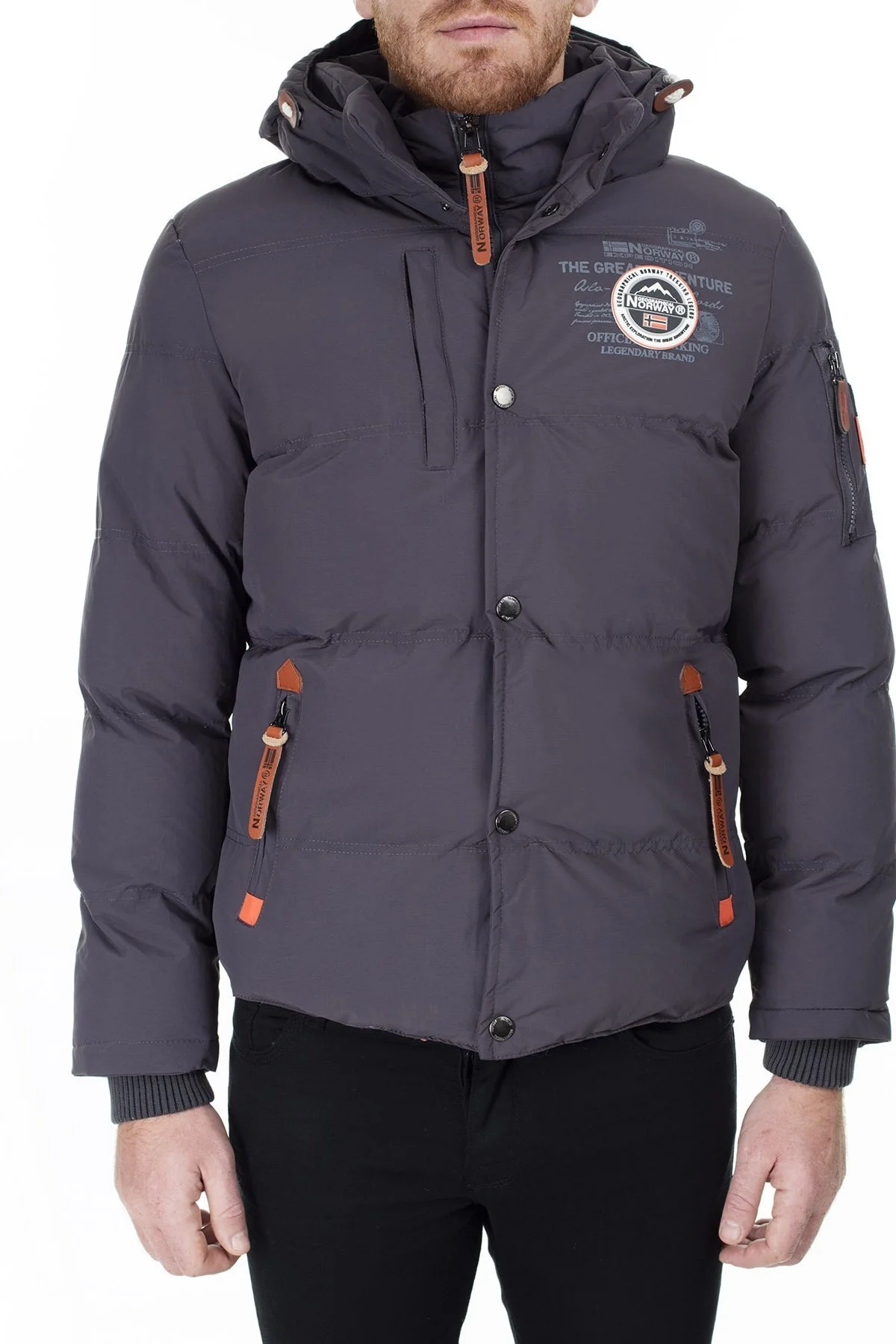 Norway Geographical Outdoor Erkek Mont VERVEINE KOYU GRİ - 2