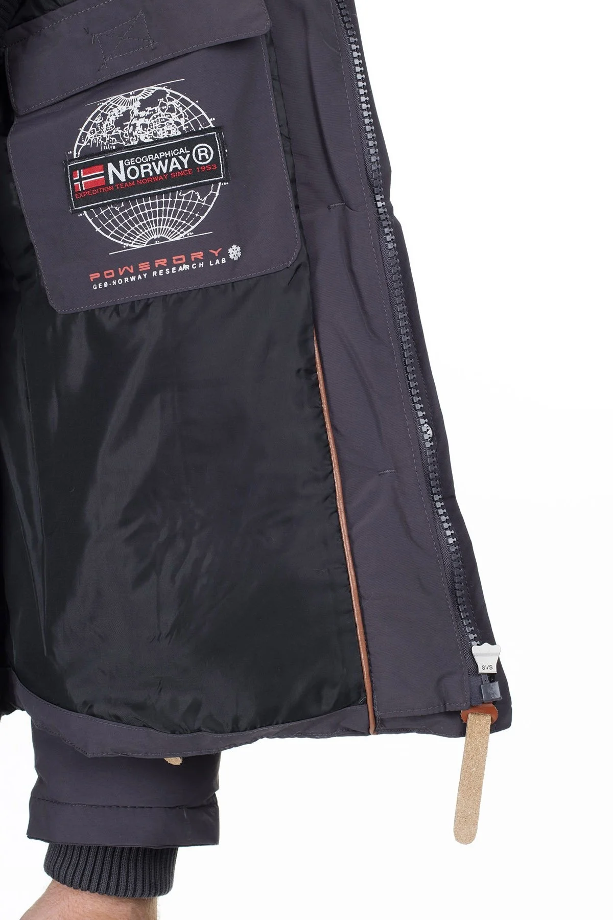 Norway Geographical Outdoor Erkek Mont VERVEINE KOYU GRİ - 10